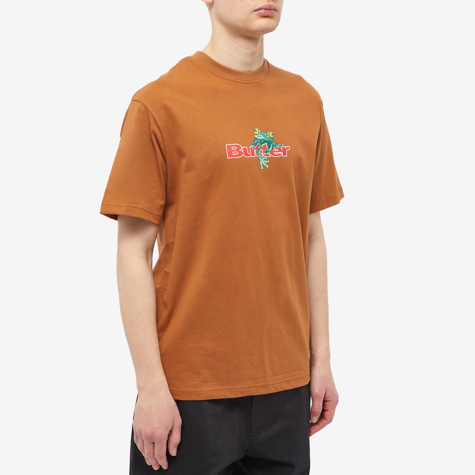Butter Goods Tree Frog Logo TShirt Oak Brown END. (Global)