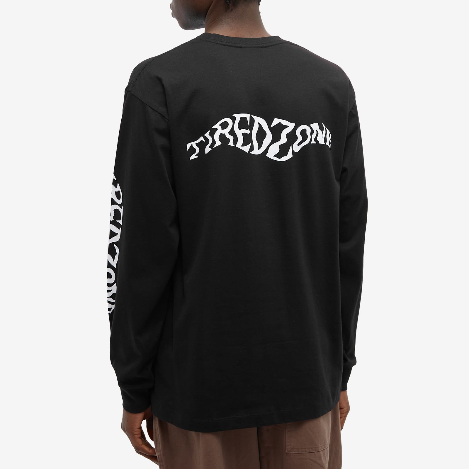 Tired Skateboards Long Sleeve Tired Zone TShirt Black END.