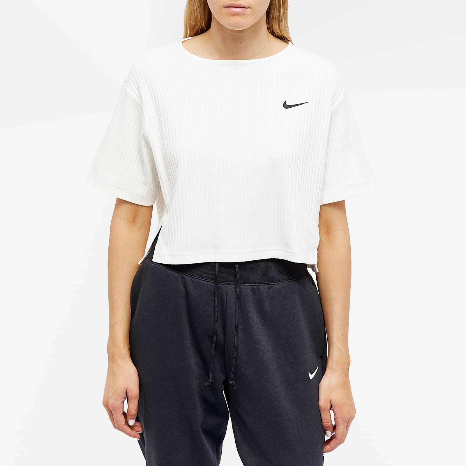 Nike Ribbed Jersey Top Sail & Black END.