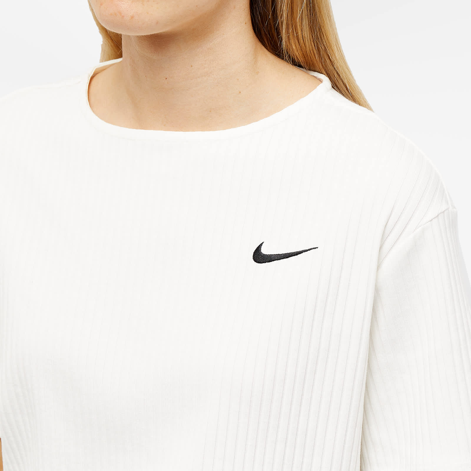 Nike Ribbed Jersey Top Sail & Black END.