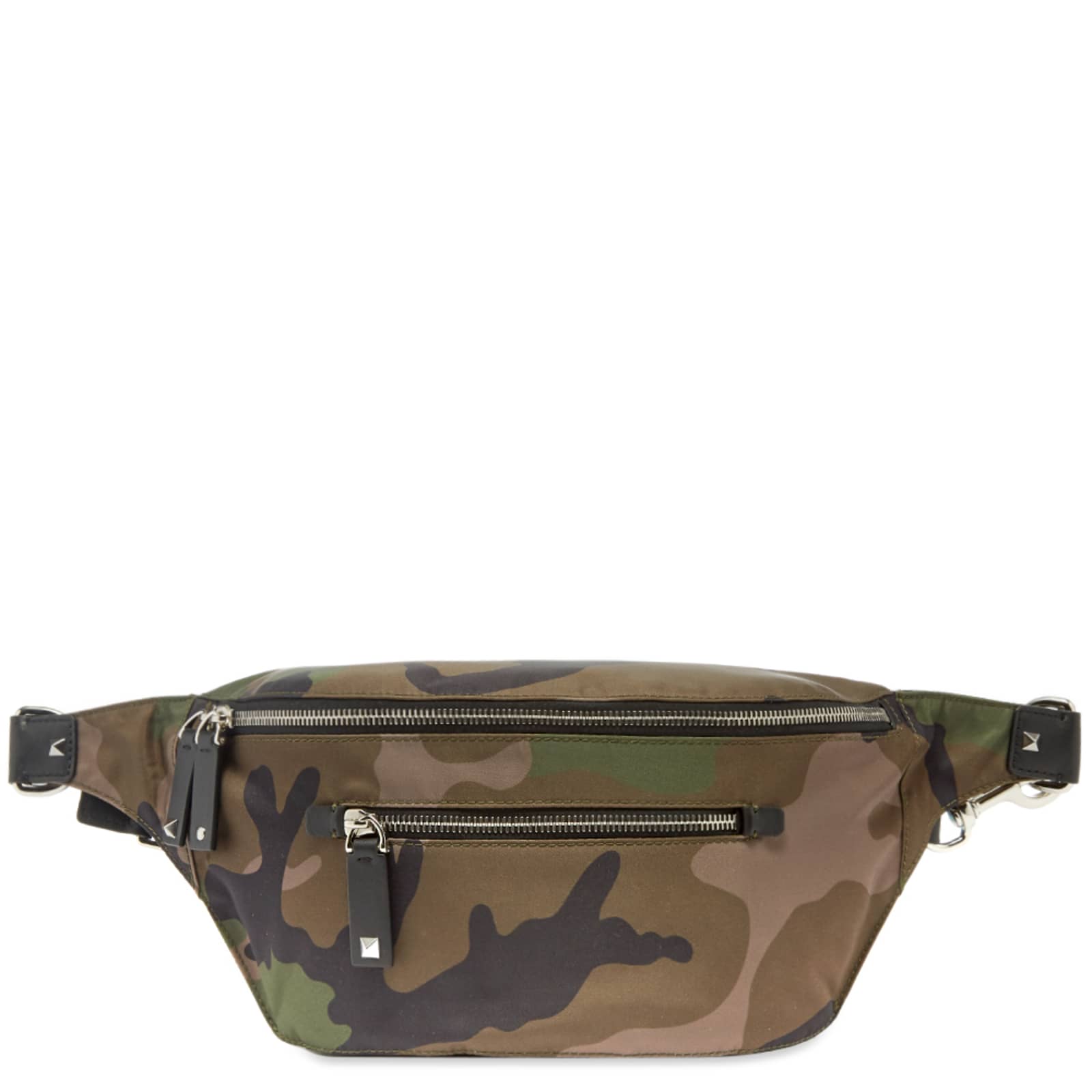 Valentino Camo VLTN Large Nylon Waist Bag Army Green END.