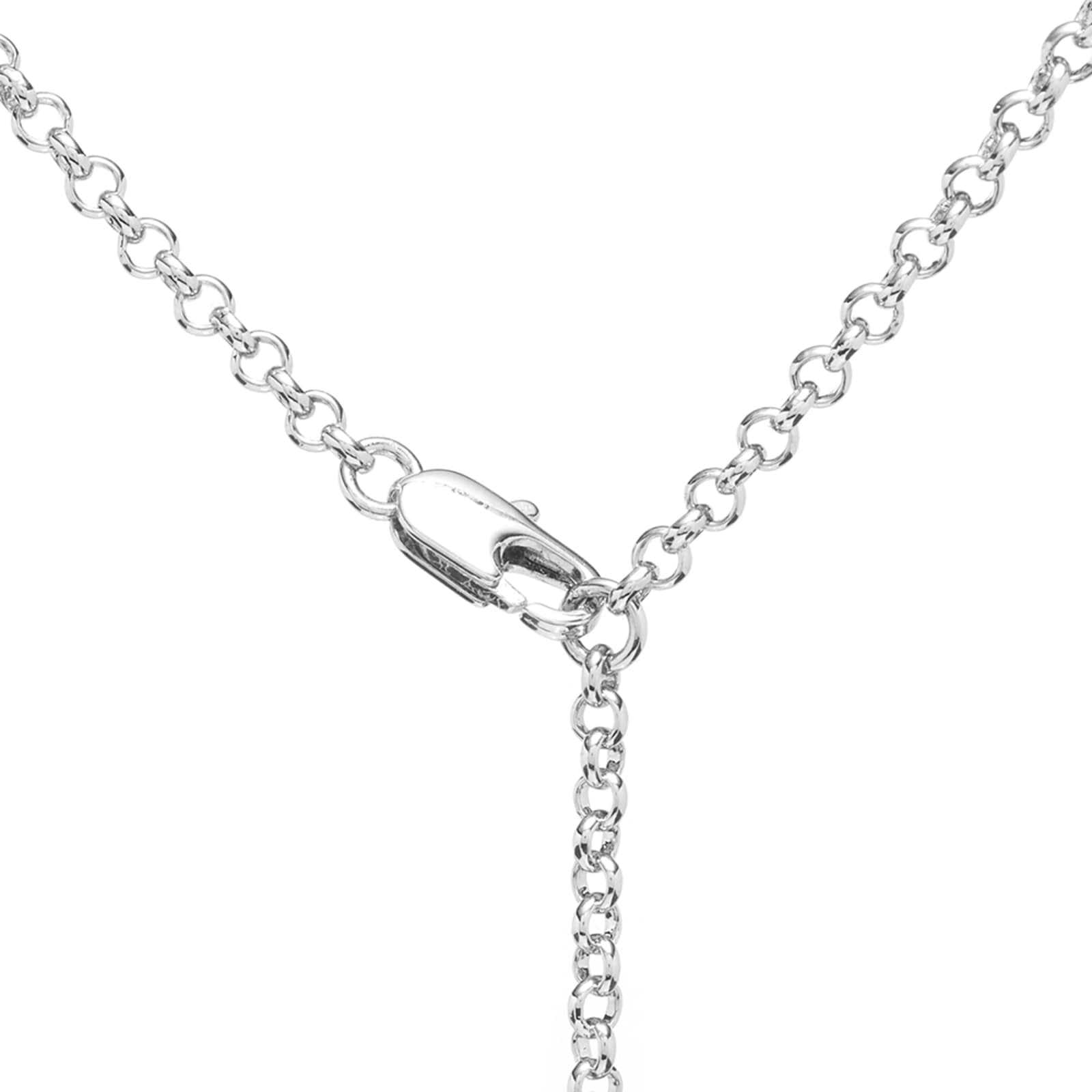 Valentino V Logo Necklace - Palladium