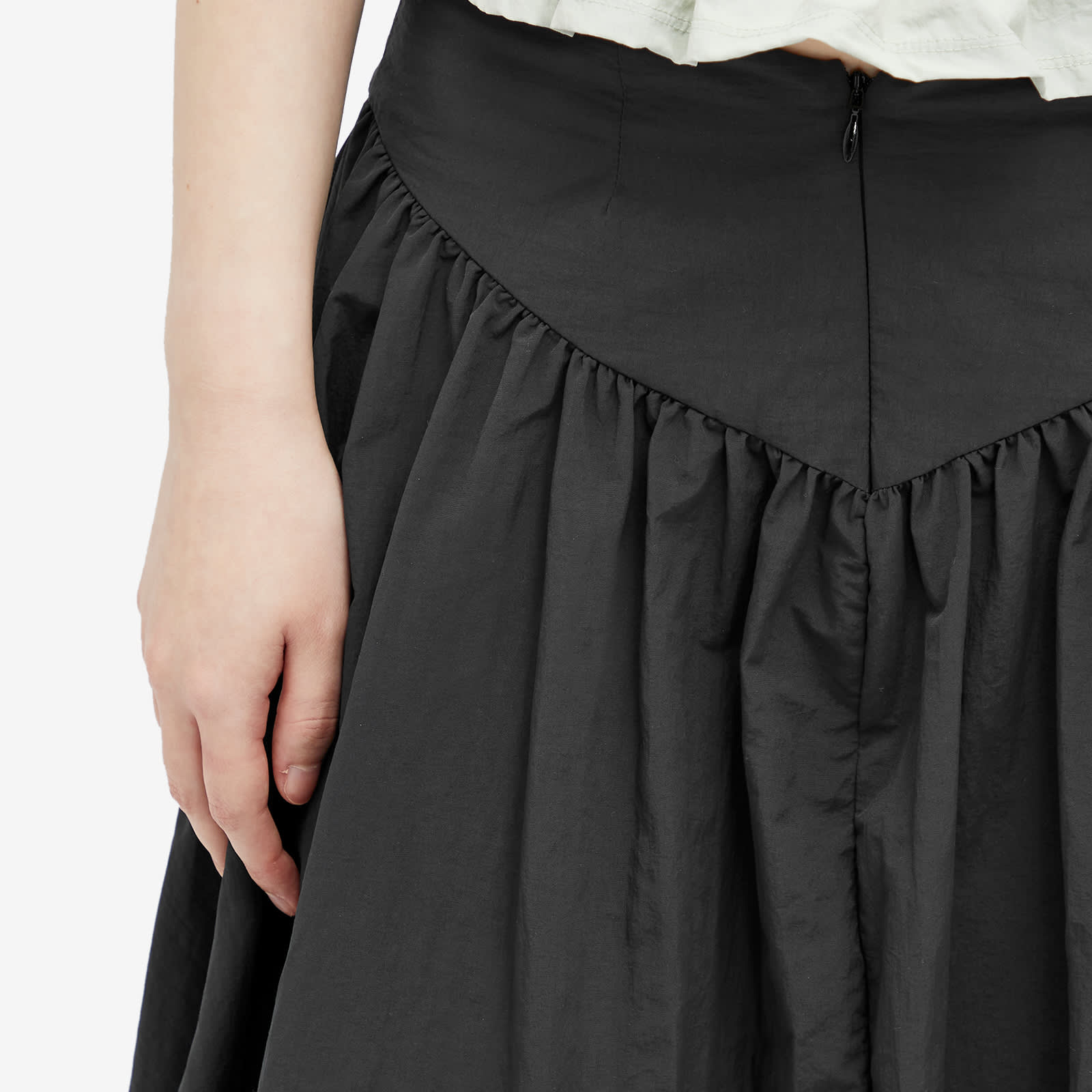 Peachy Den Deba Midi Nylon Skirt