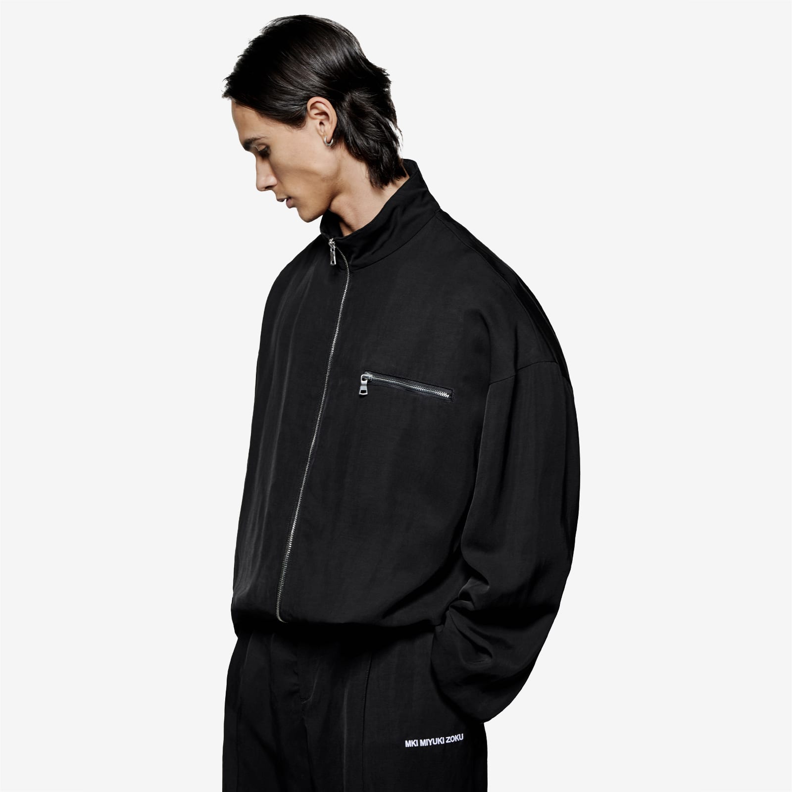 MKI Viscose Linen Track Jacket