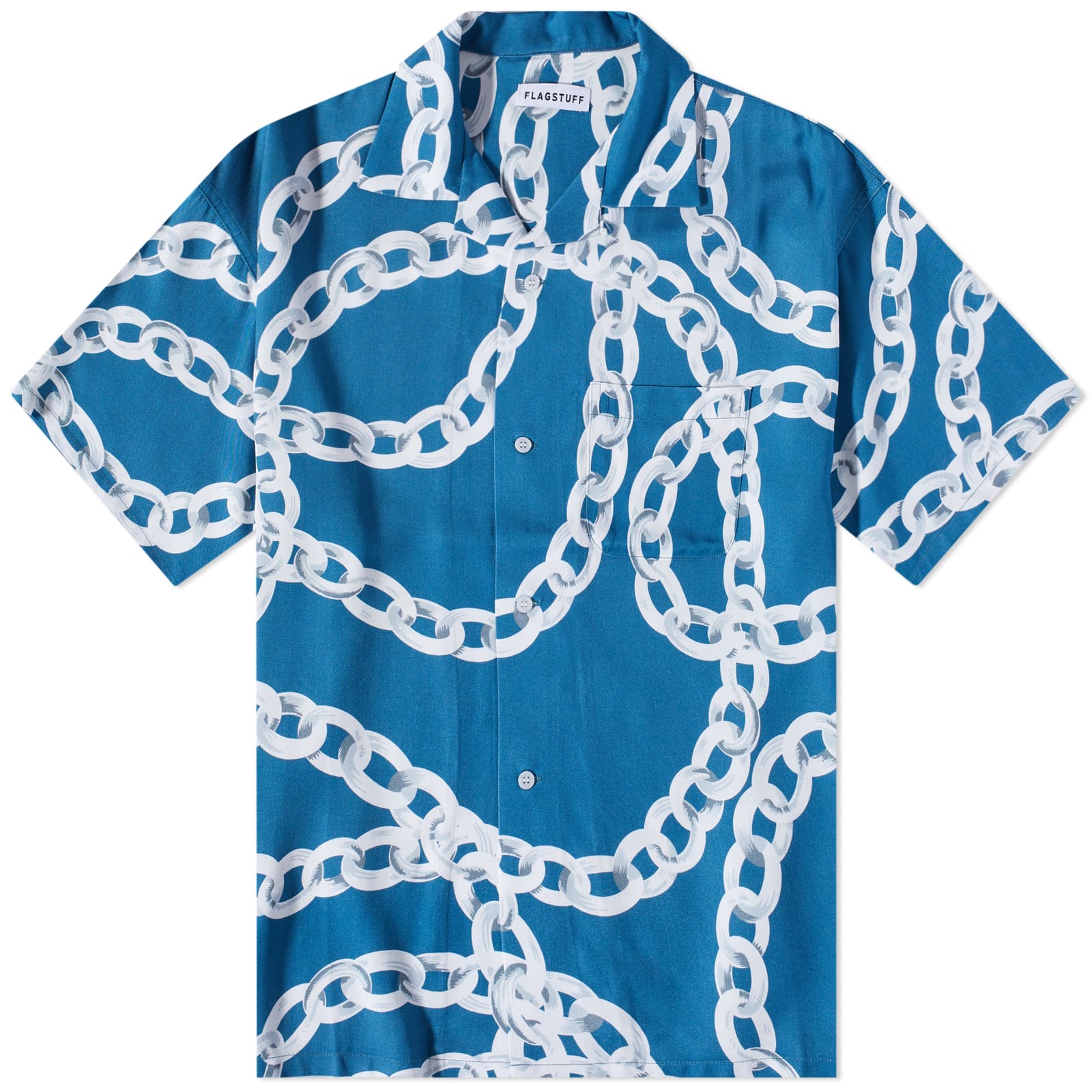 Flagstuff Chain Vacation Shirt - Blue