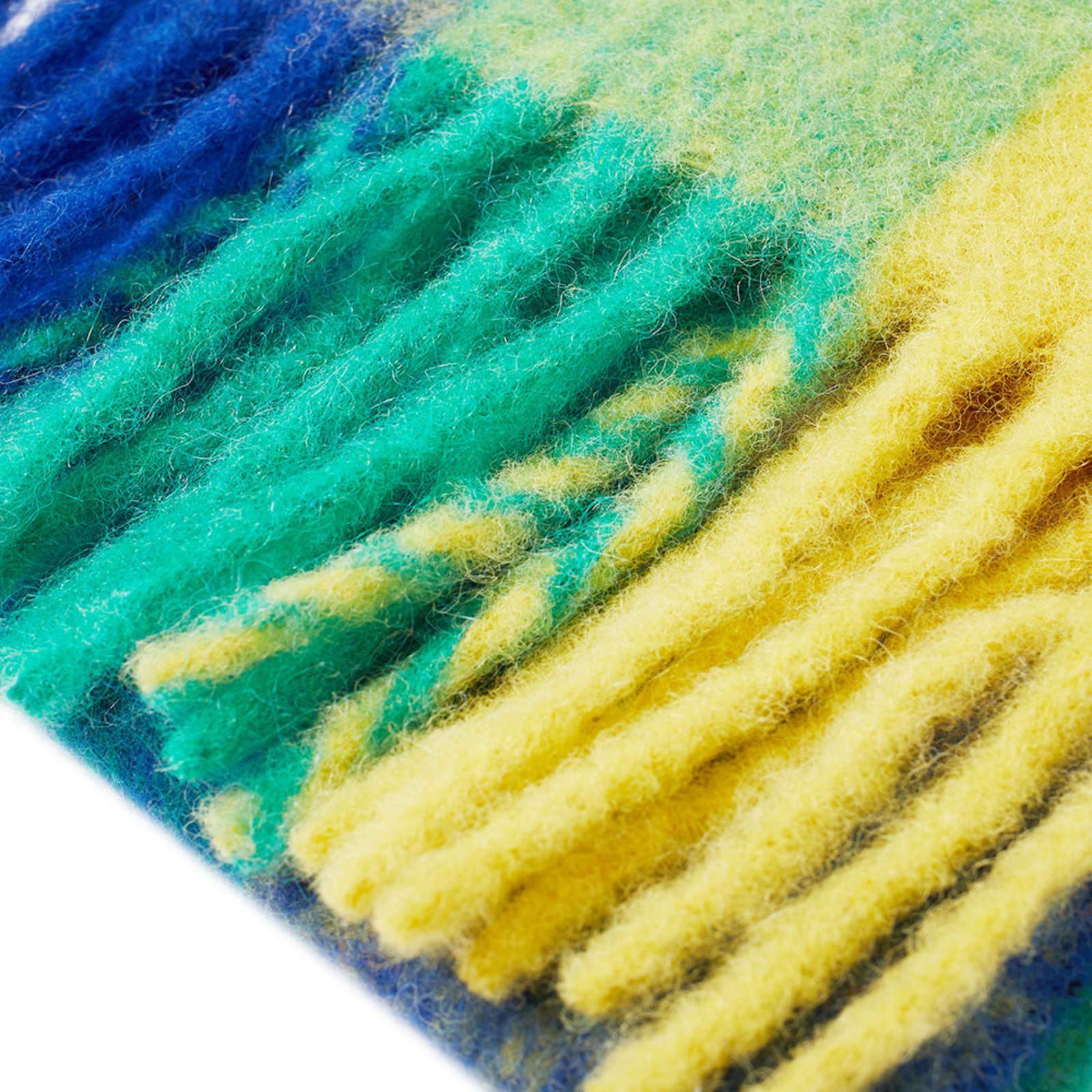 Acne Studios Vally Multi Scarf Blue, Orange & Green END.