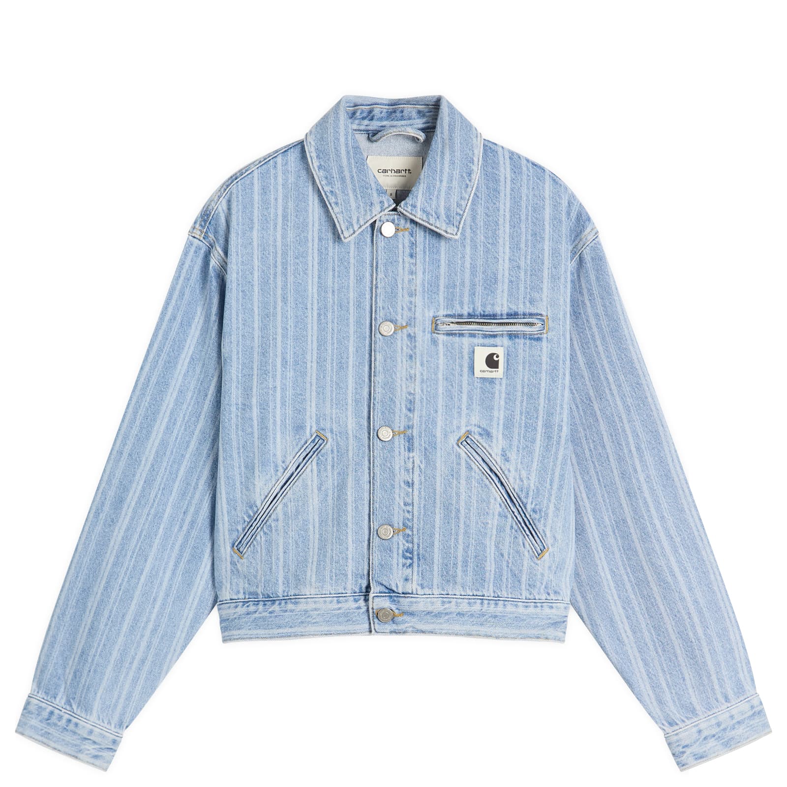 Carhartt WIP Rylan Stripe Denim Jacket - Rylan Stripe & Blue