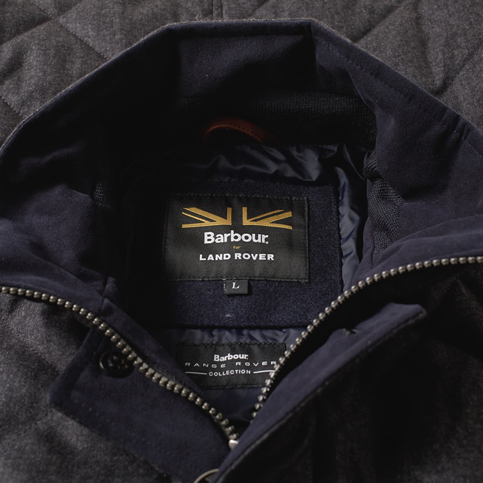 Barbour x Land Rover Filey Quilt Jacket Charcoal END. (GB)