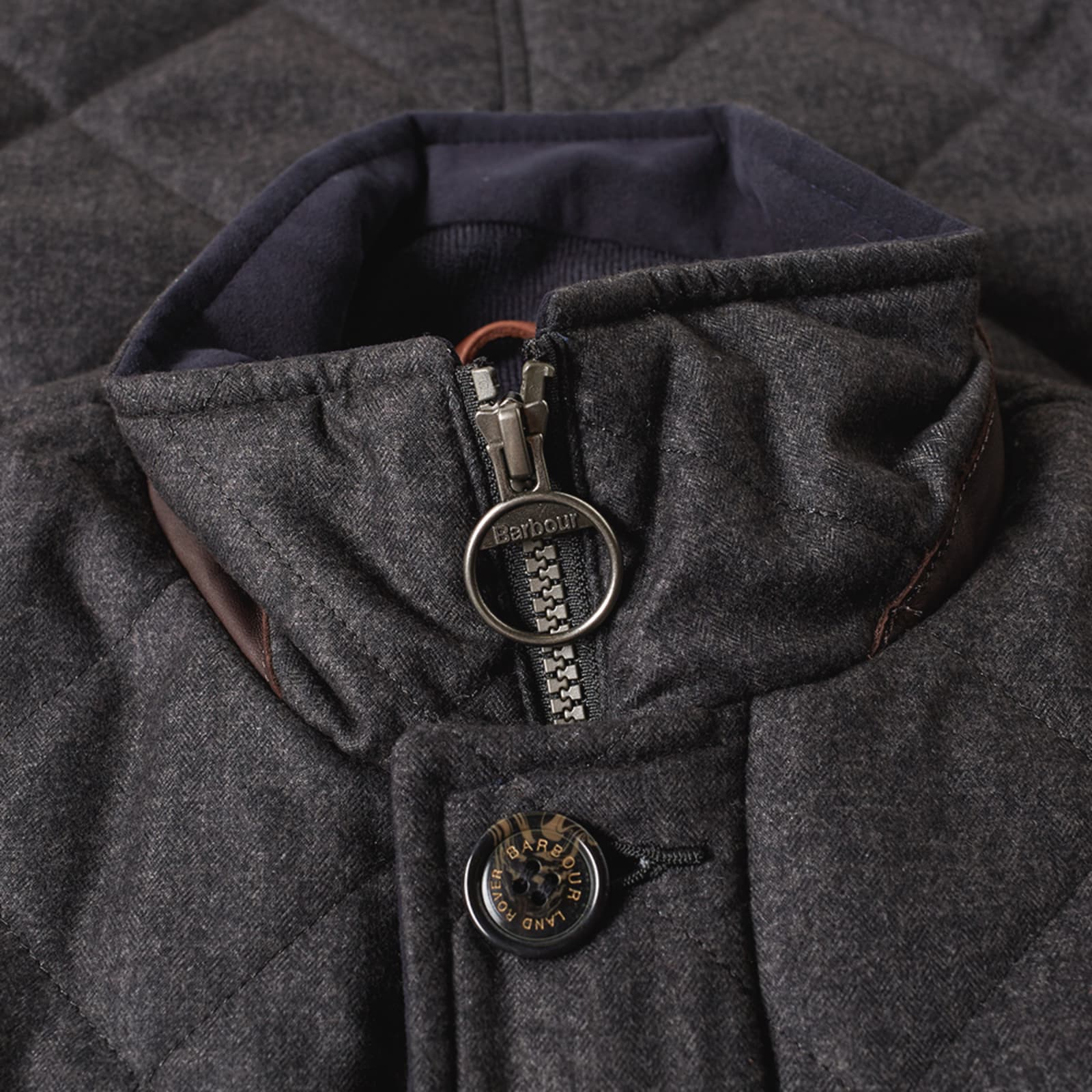 Barbour x Land Rover Filey Quilt Jacket Charcoal END. (GB)