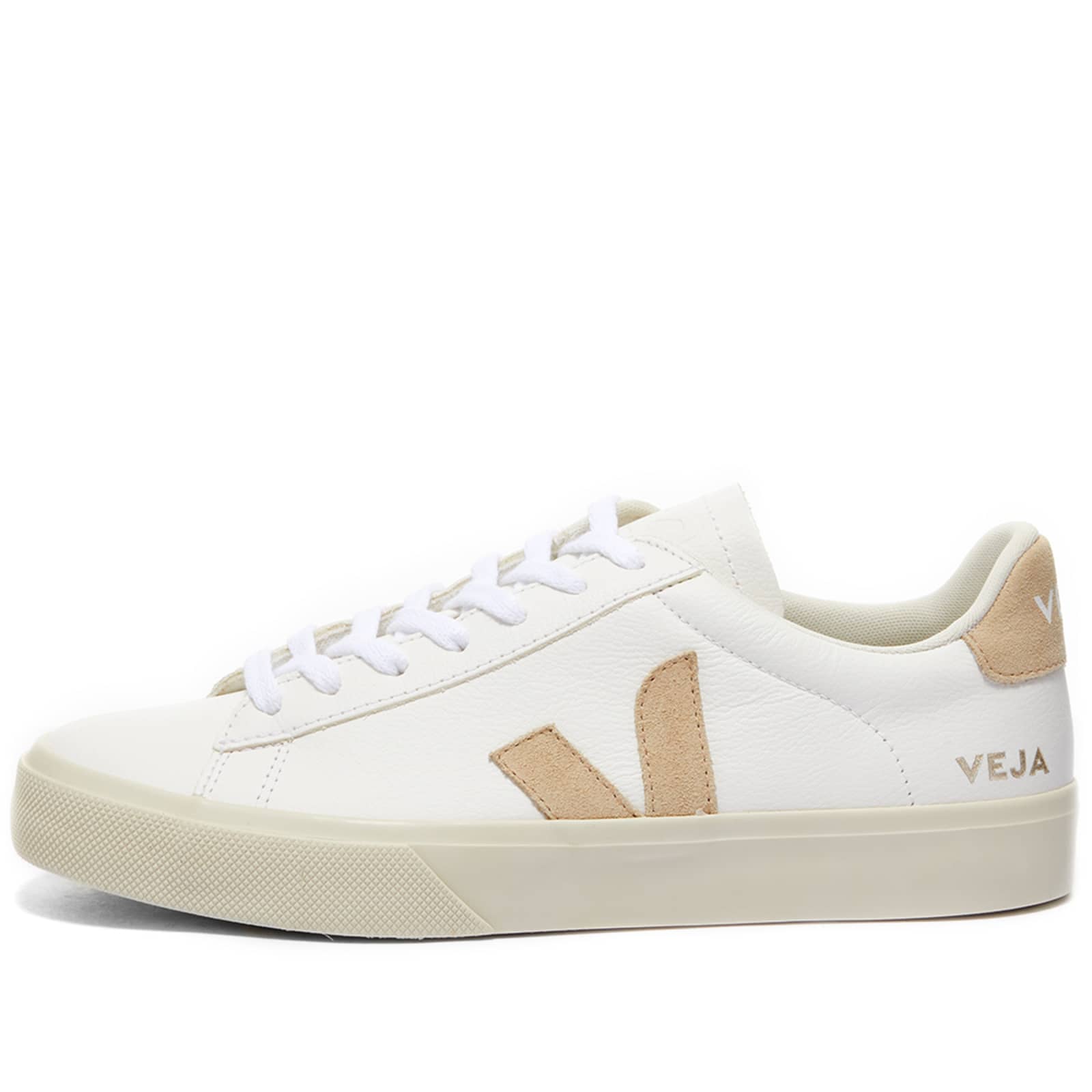 Veja Womens Campo Sneaker White & Almond END. (CN)