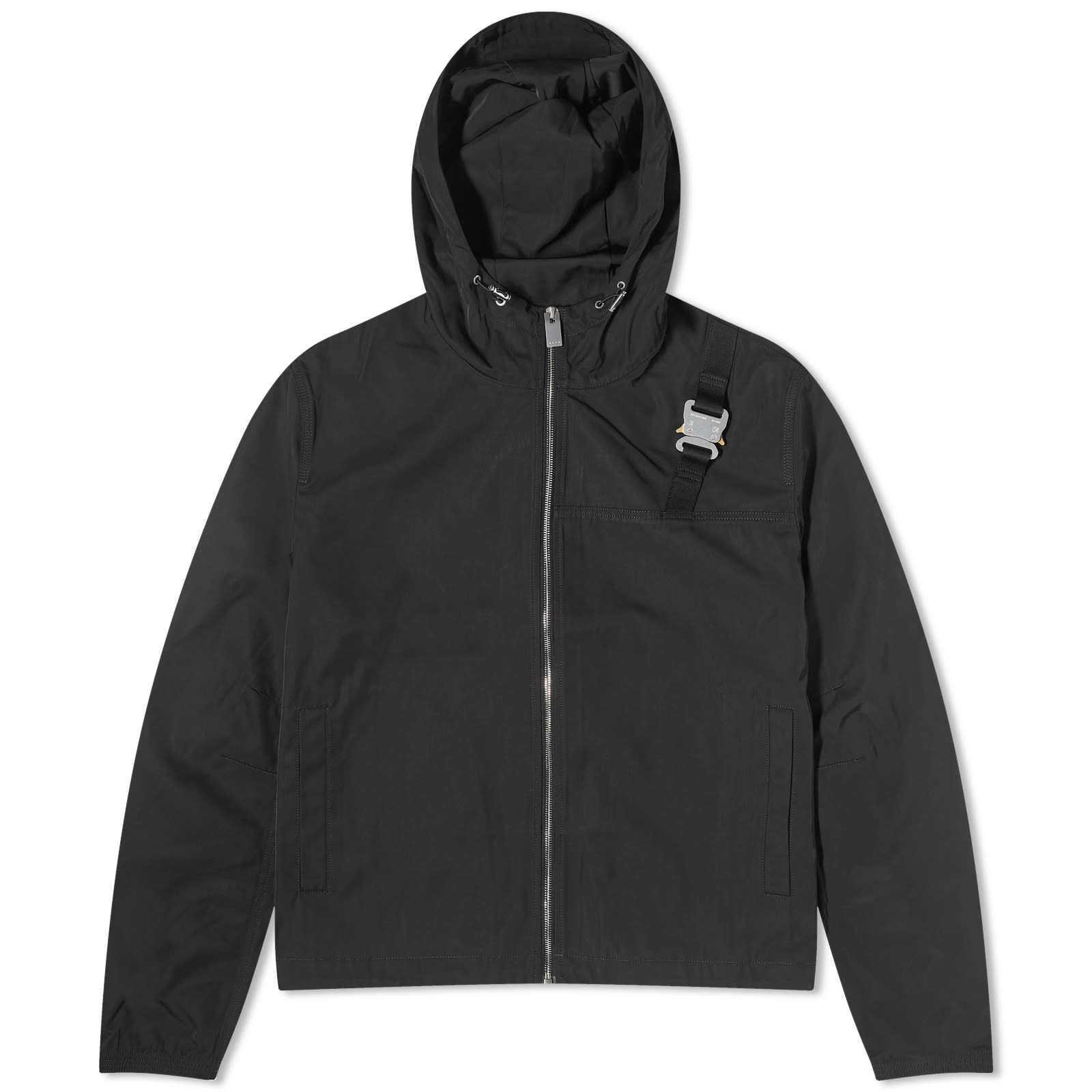 1017 ALYX 9SM Buckle Windbreaker Jacket Black END.