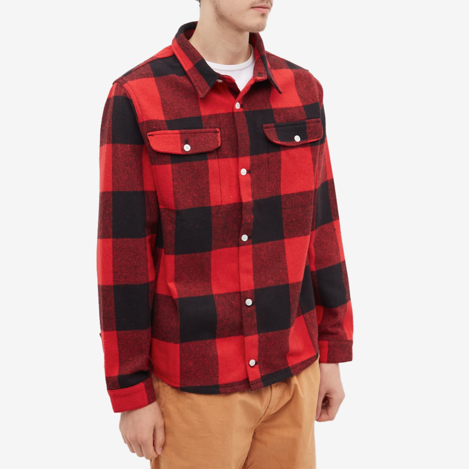 Stan Ray Work Shirt Red & Black Buffalo Check END.