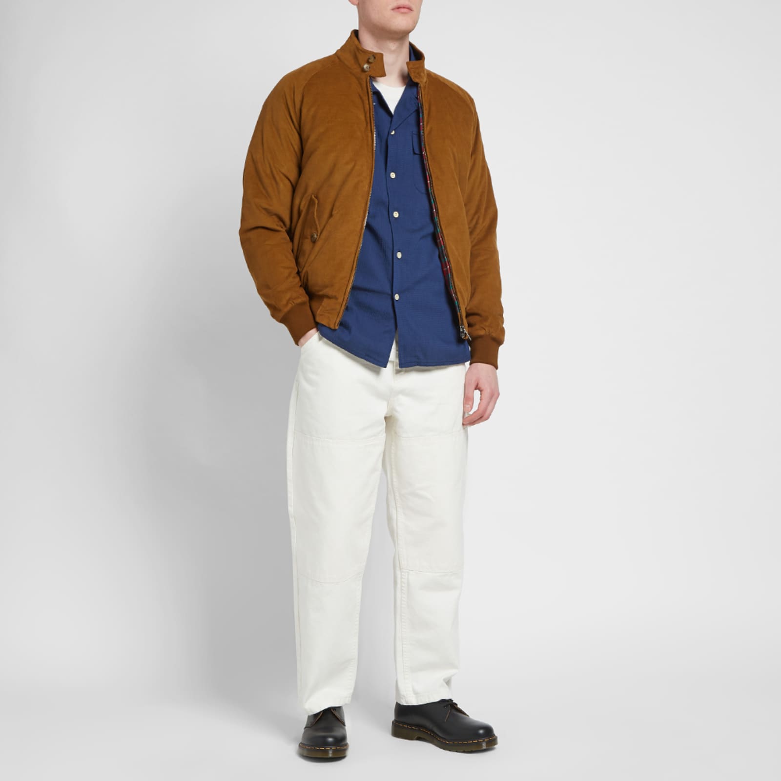 Baracuta G9 Corduroy Harrington Jacket - Caramel