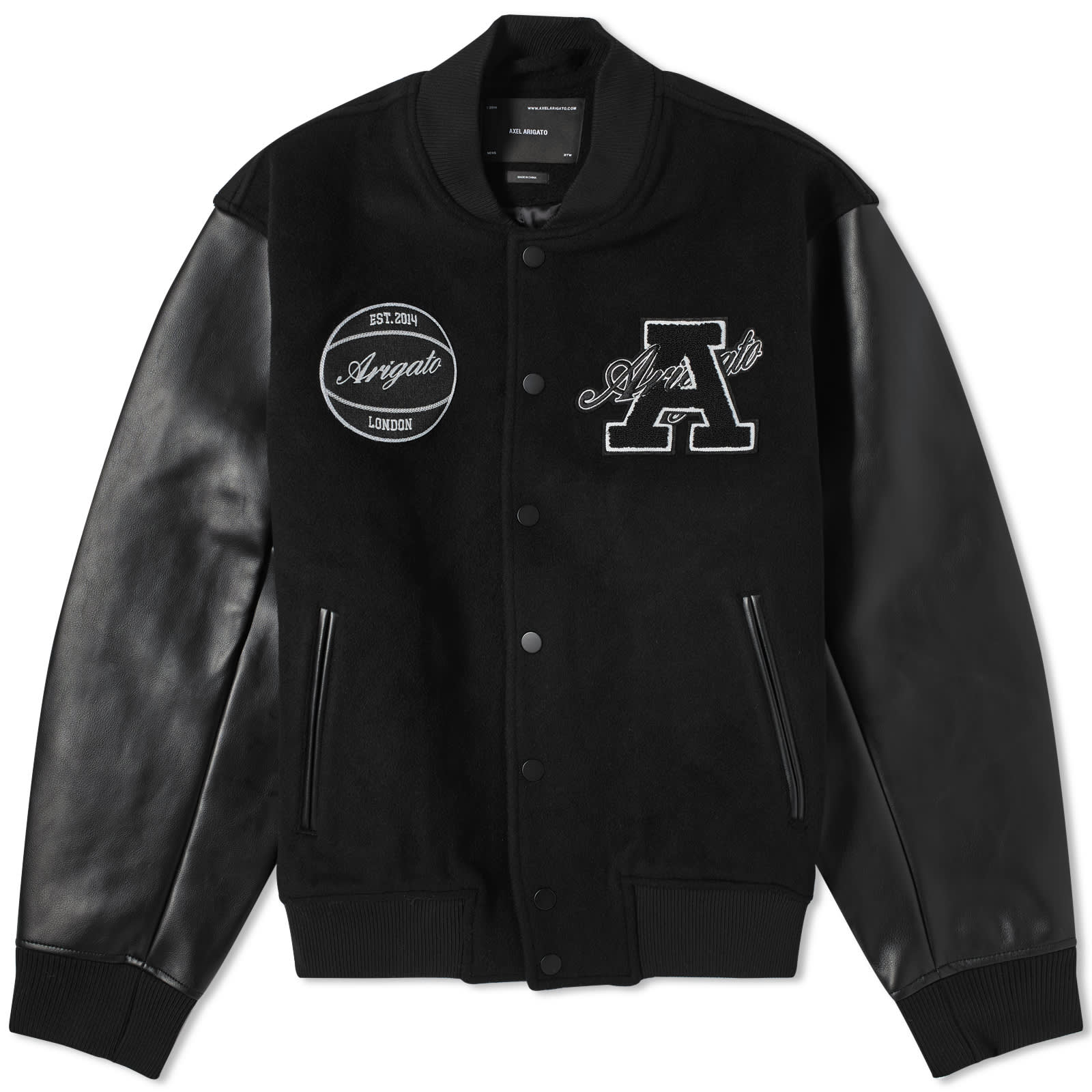 Axel Arigato Hudson Varsity Jacket Black END.