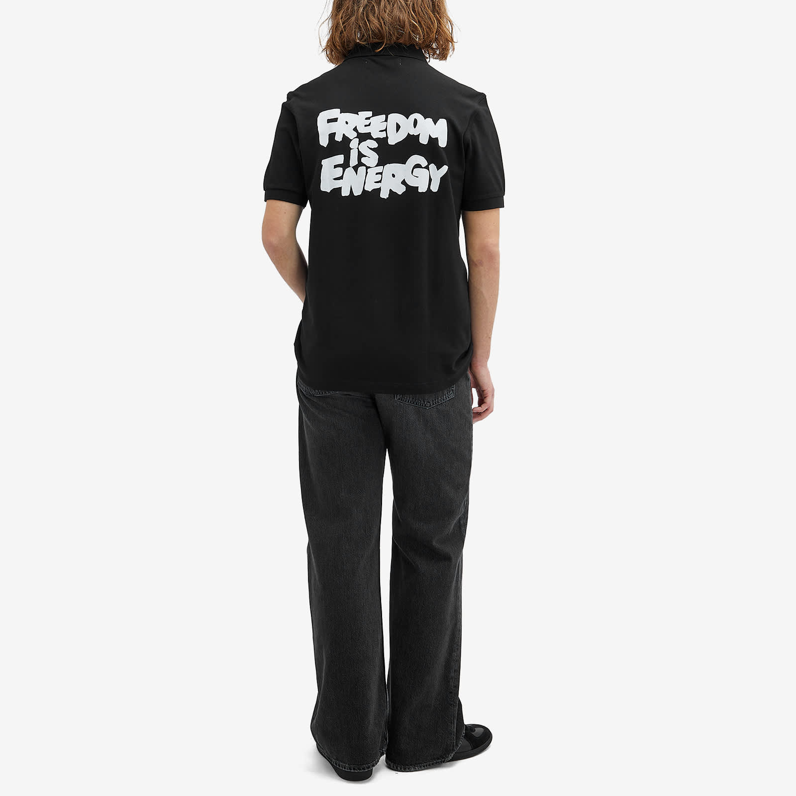 Comme des Garçons SHIRT x Fred Perry Back Print Polo - Black