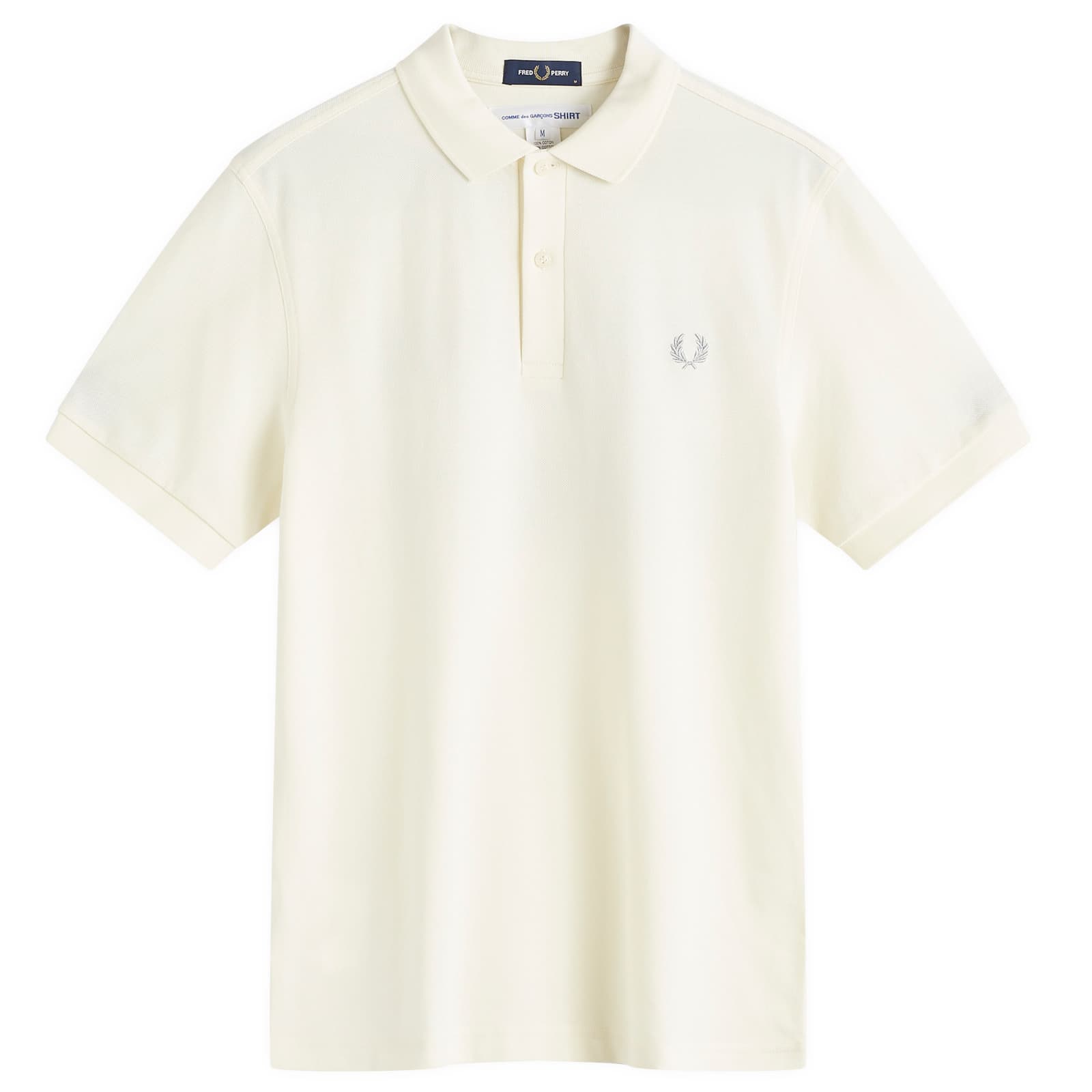 Comme des Garçons SHIRT x Fred Perry Back Print Polo - Ecru