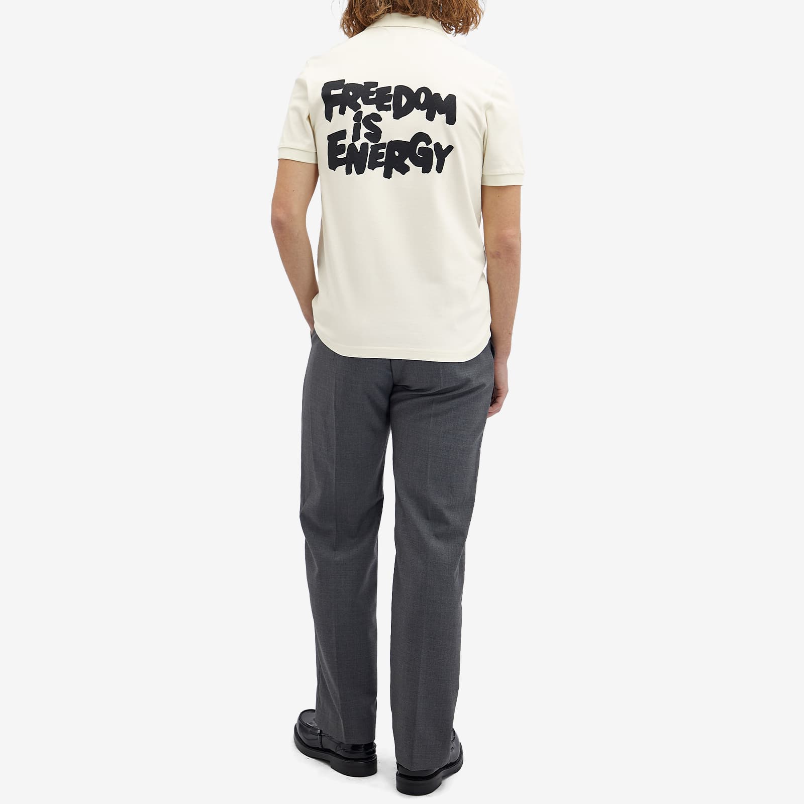 Comme des Garçons SHIRT x Fred Perry Back Print Polo - Ecru