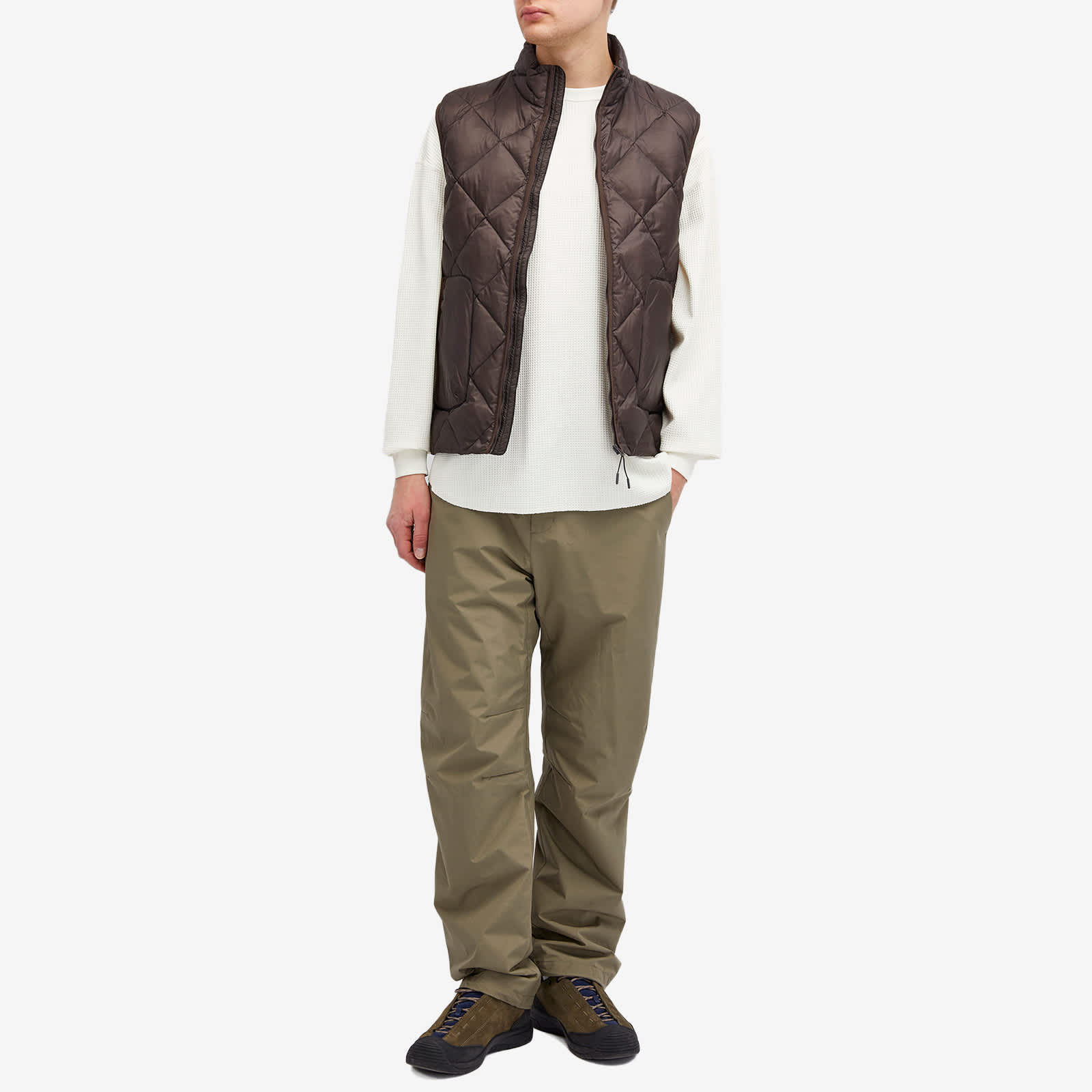 DAIWA Long Sleeve Tech Thermal Crew Ecru END. (US)