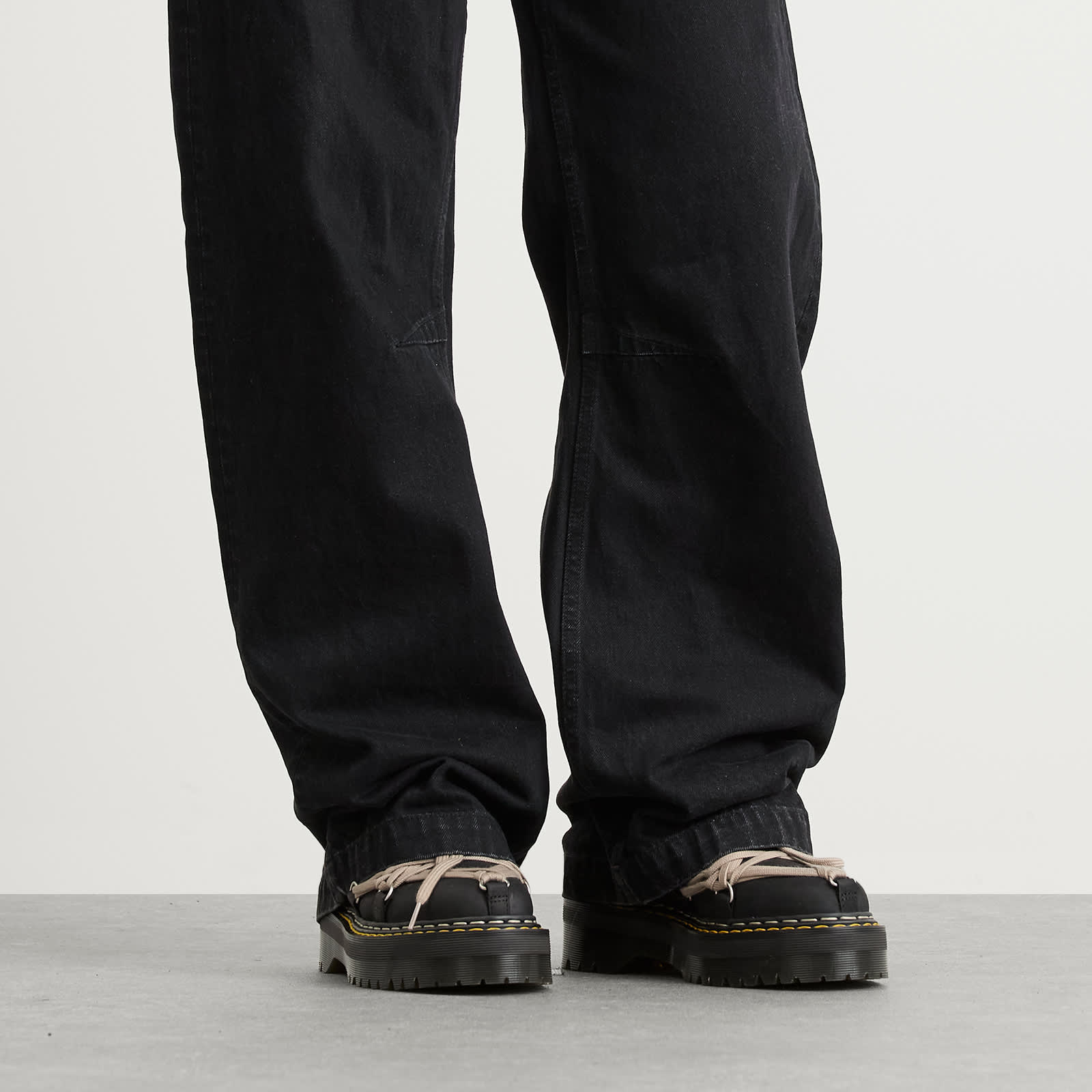 Rick Owens x Dr. Martens 1460 Quad Sole Megalace Ankle Boot