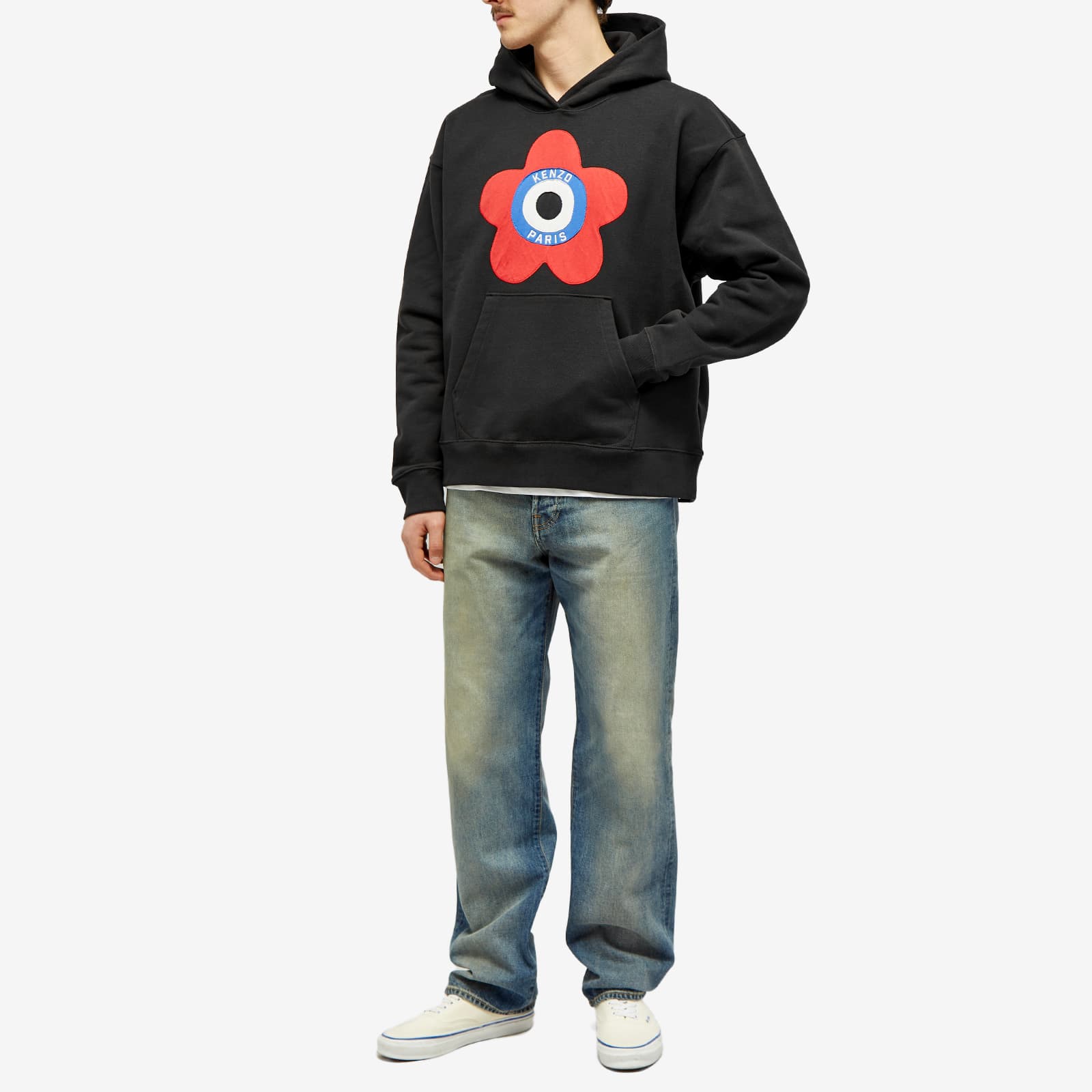Kenzo Target Oversized Popover Hoodie Black END.