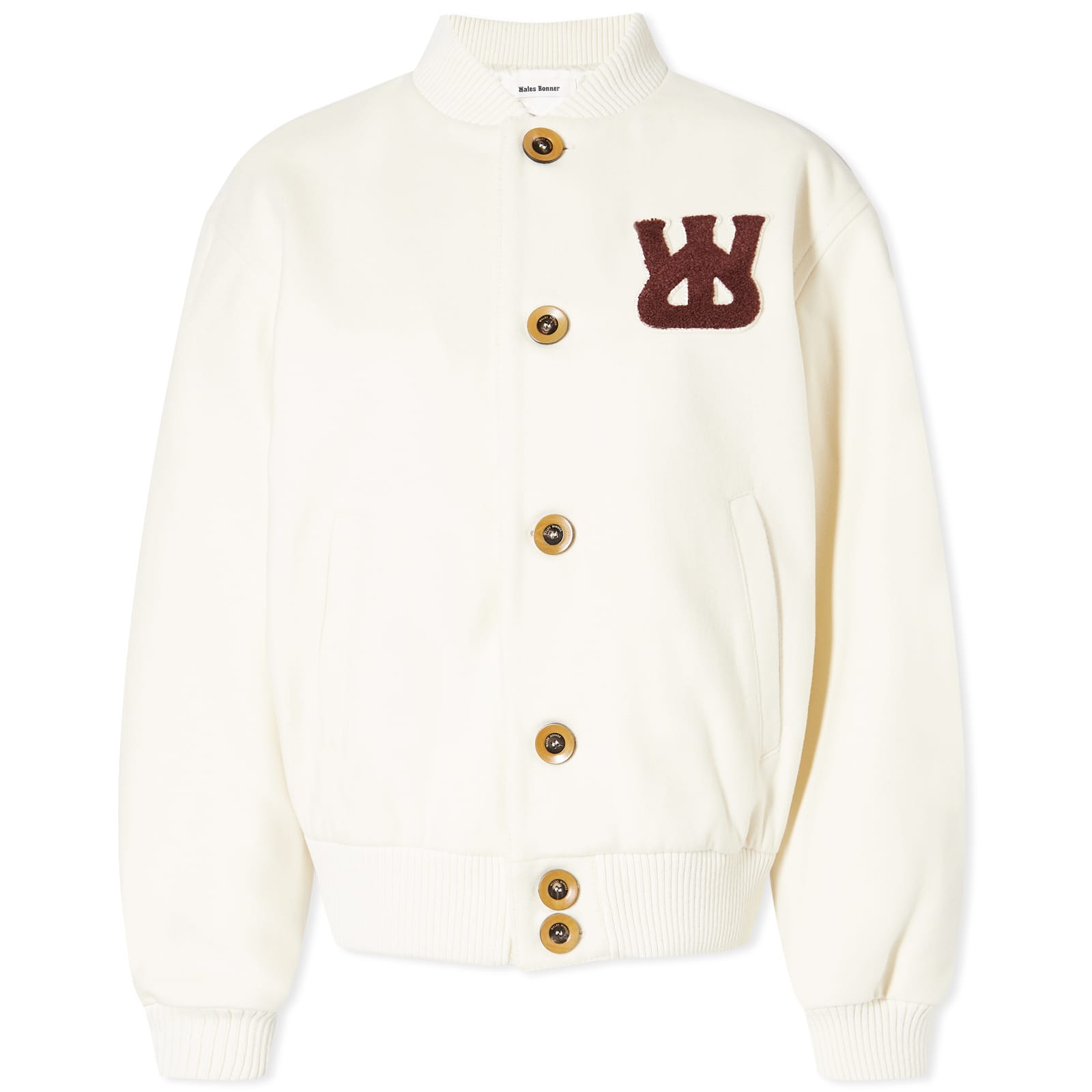 Wales Bonner Sorbonne 56 Varsity Jacket Ivory END. (GB)