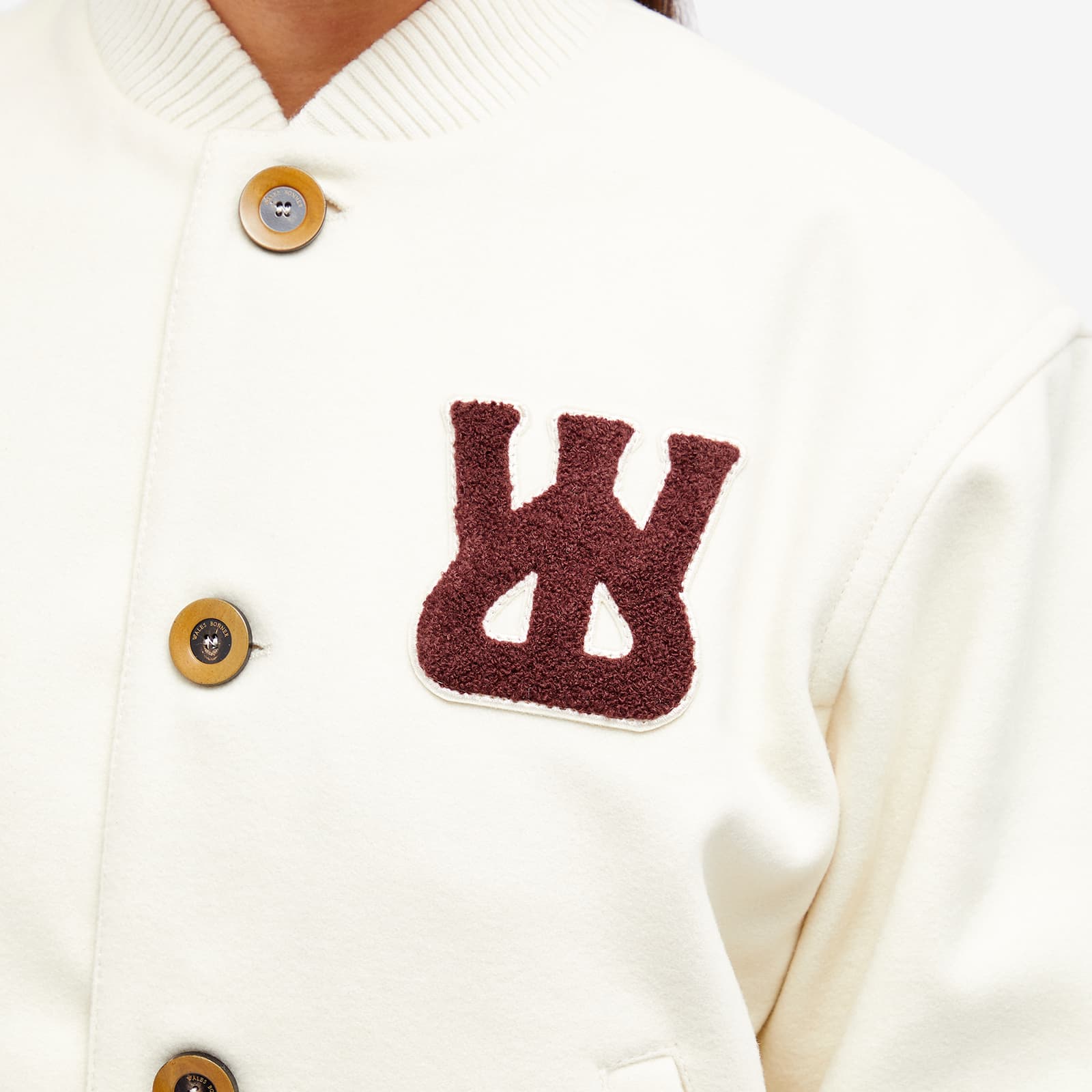 Wales Bonner Sorbonne 56 Varsity Jacket Ivory END. (GB)