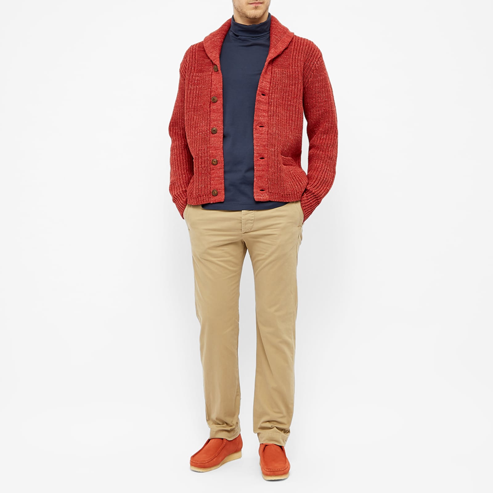 RRL Shawl Collar Cardigan Red END. (GB)