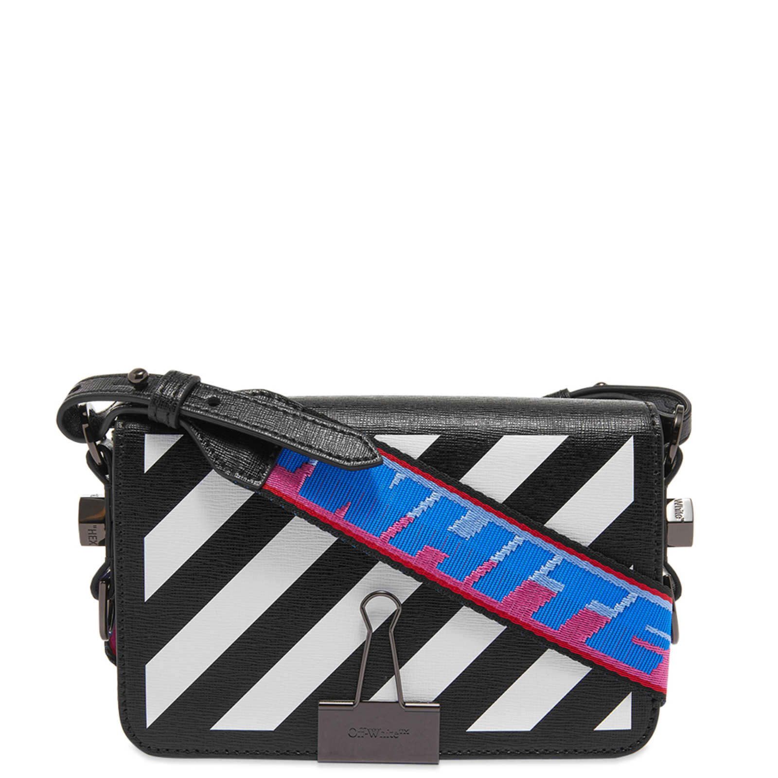OffWhite Binder Mini Flap Bag Black & White END. (US)