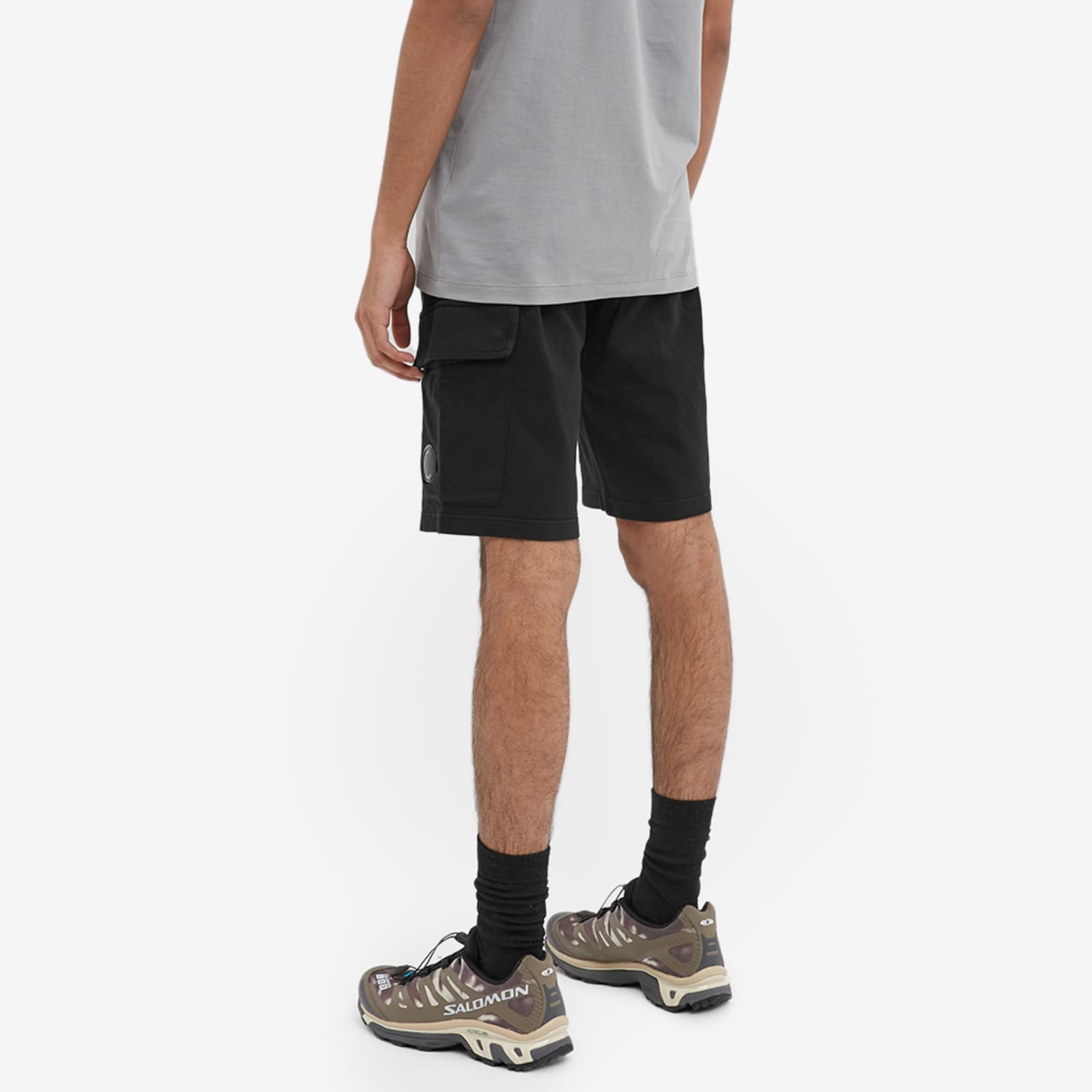 C.P. Company Lens Pocket Cargo Sweat Shorts Black END. (US)