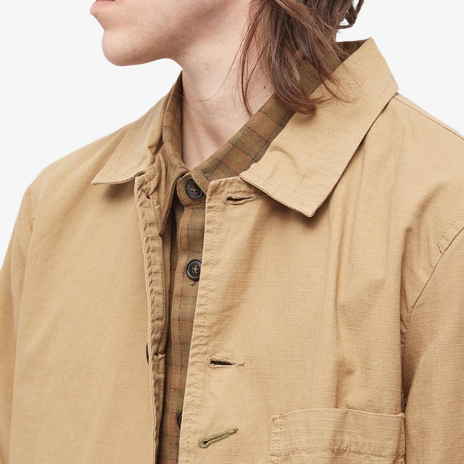 Universal Works Heavy Ripstop Bakers Jacket Sand END.