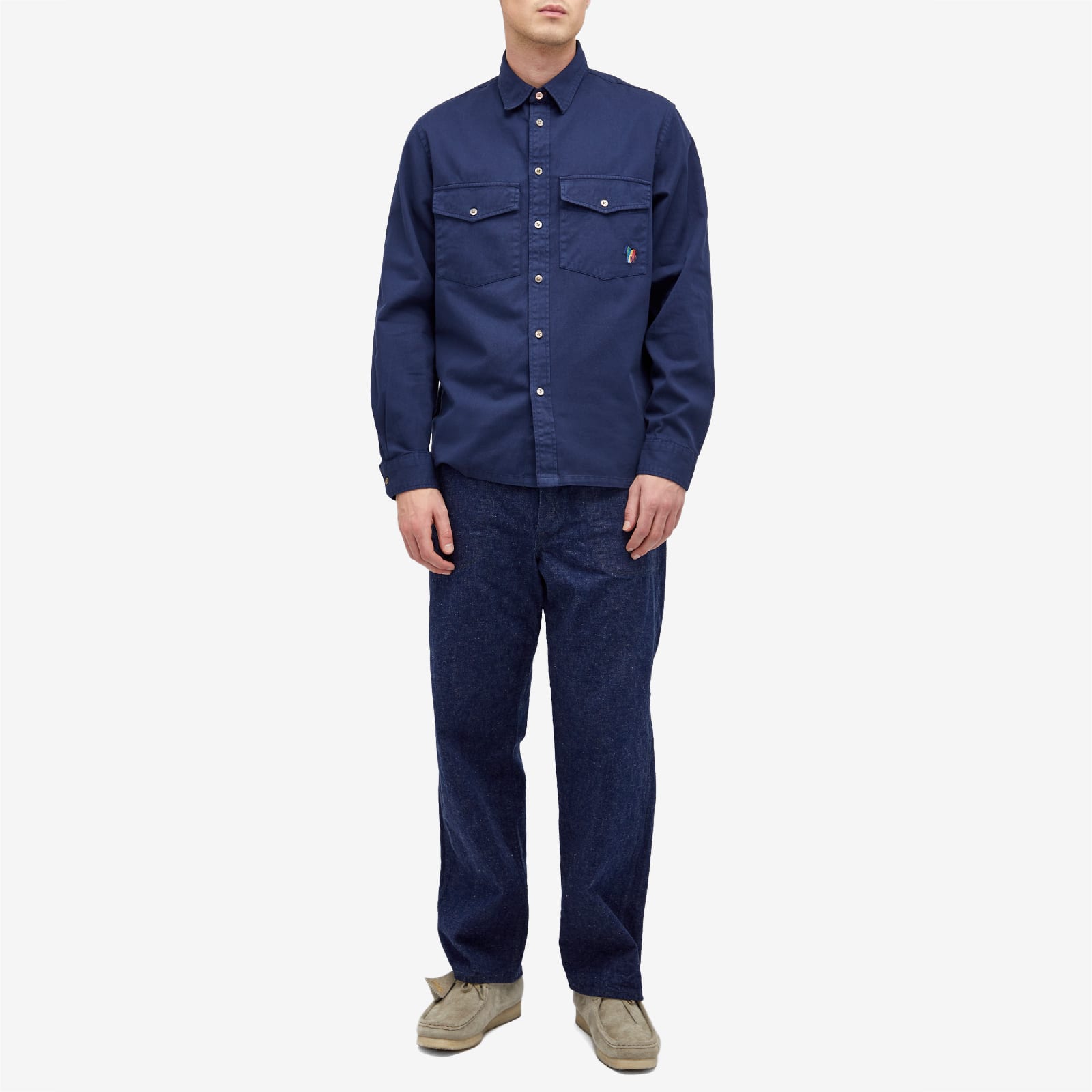 Paul Smith 2-Pocket Broadstripe Zebra Shirt