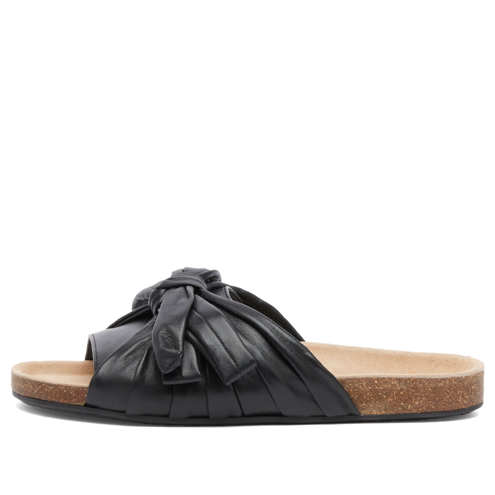 JW Anderson Bow Flat Sandal - Black