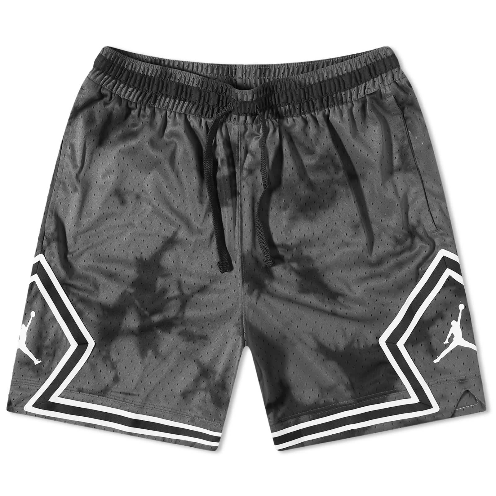 Air Jordan DriFit All Over Print Diamond Shorts Dark Shadow, Black