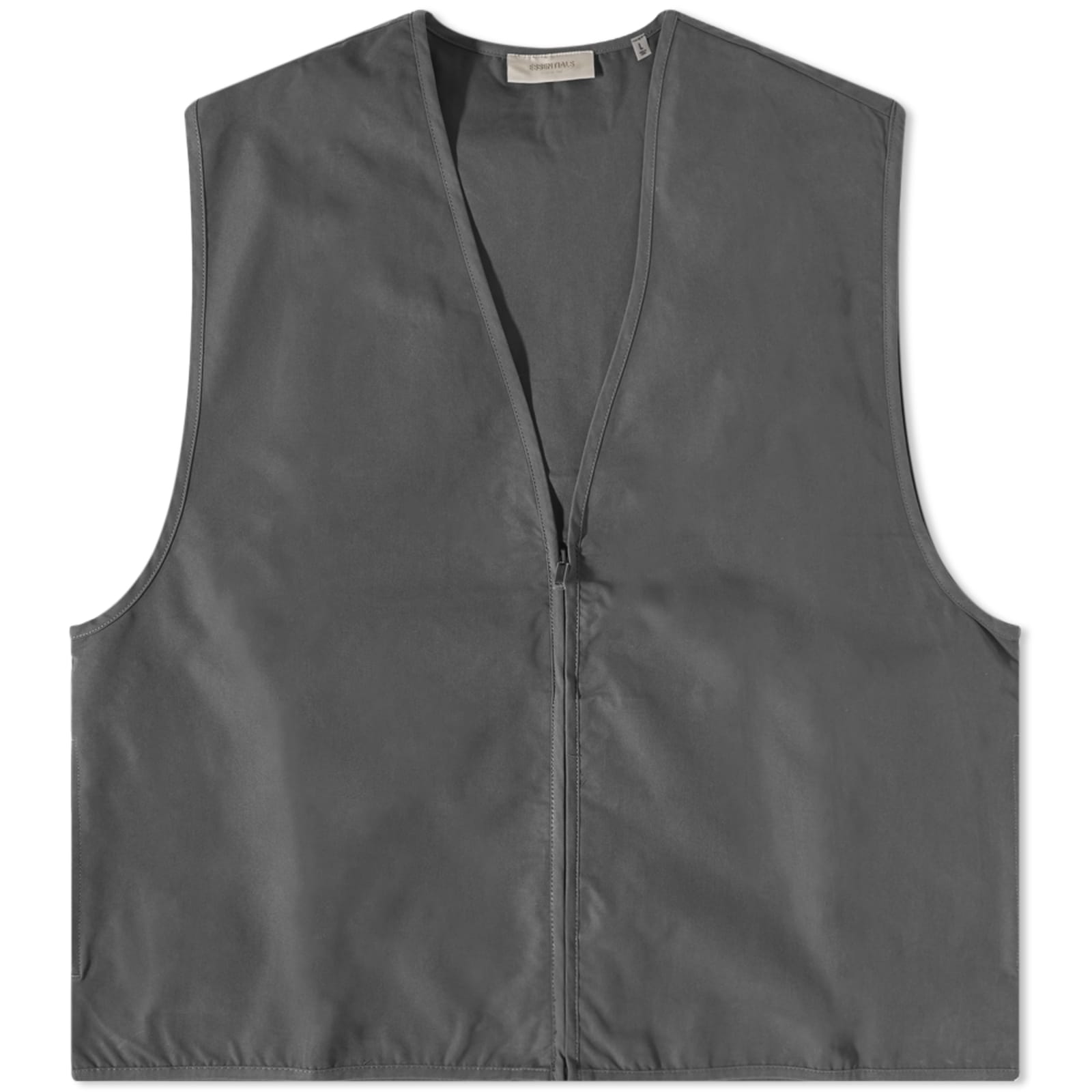 Fear of God ESSENTIALS Woven Twill Vest - Off Black