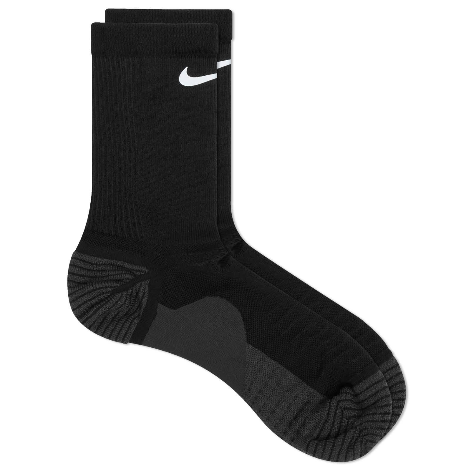 Nike Trail Crew Socks - Black, Anthracite & Reflex Silver