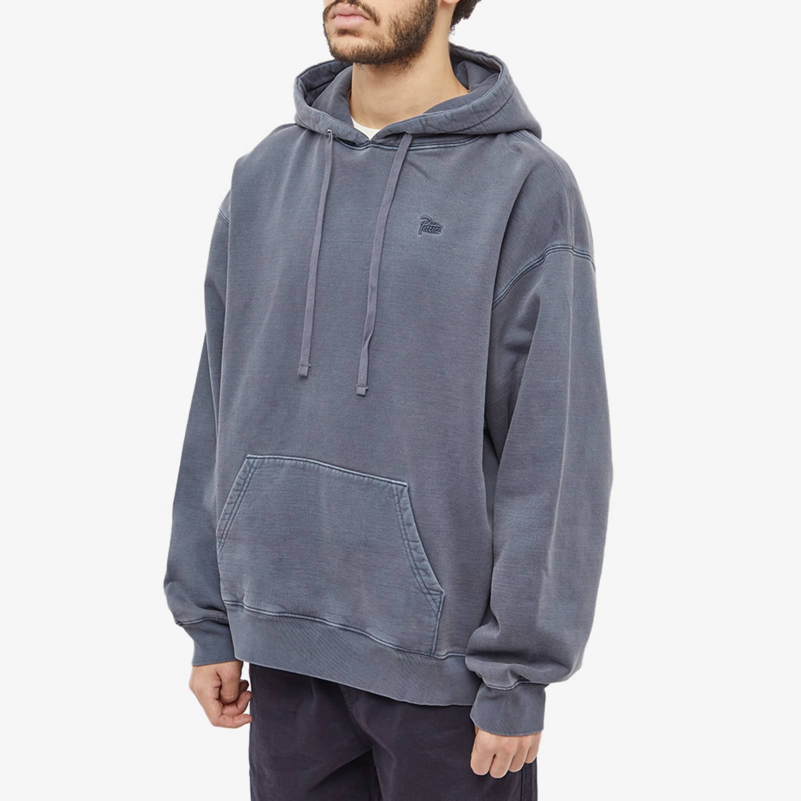 Patta Basic Washed Hoodie - Odyssey Grey