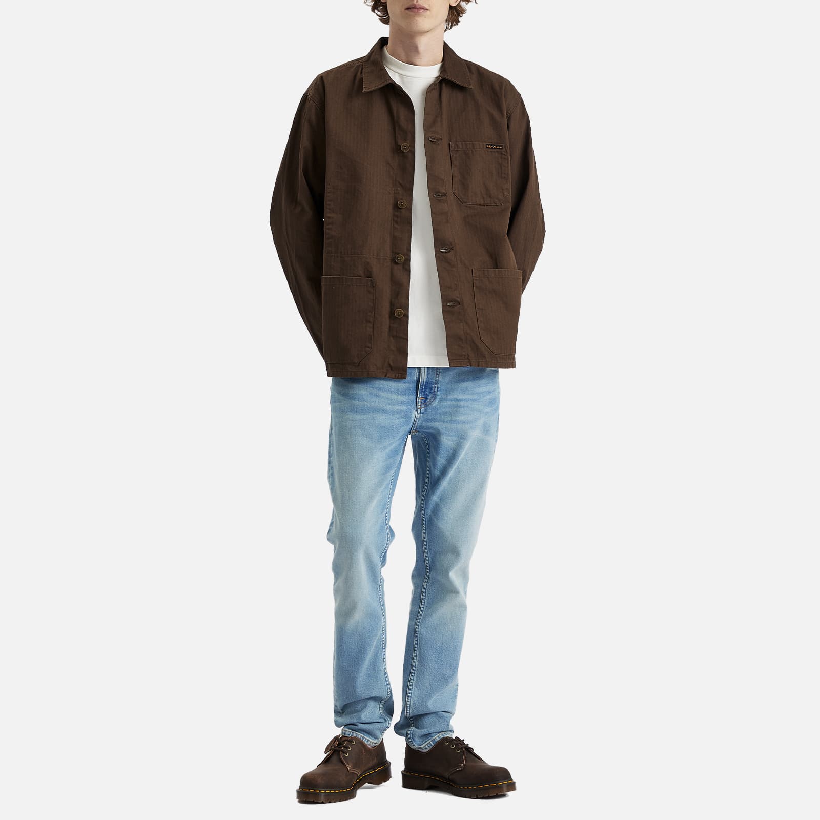Nudie Jeans Co Buddy Herringbone Chore Jacket