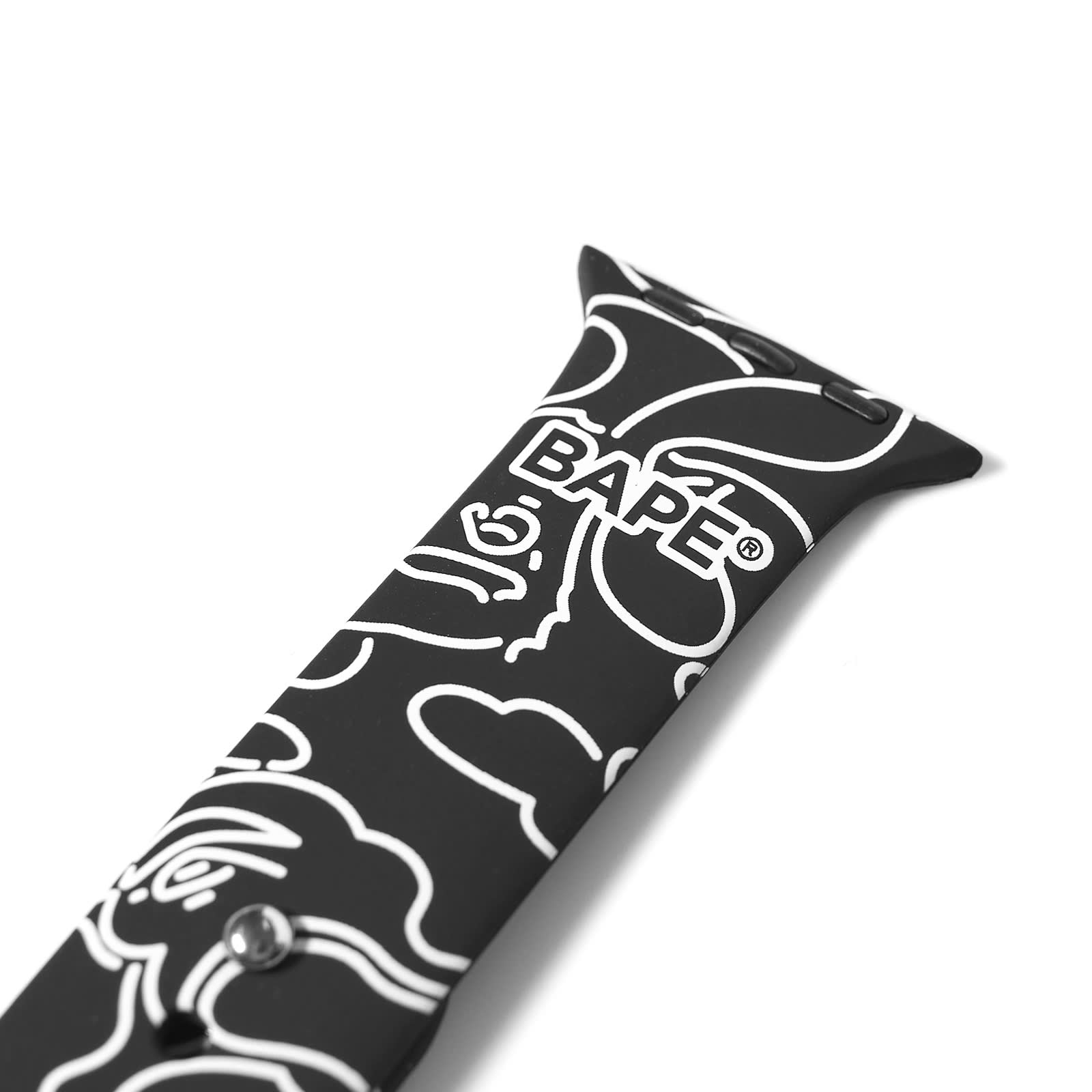 A Bathing Ape Neon Camo Watch Band Black END.