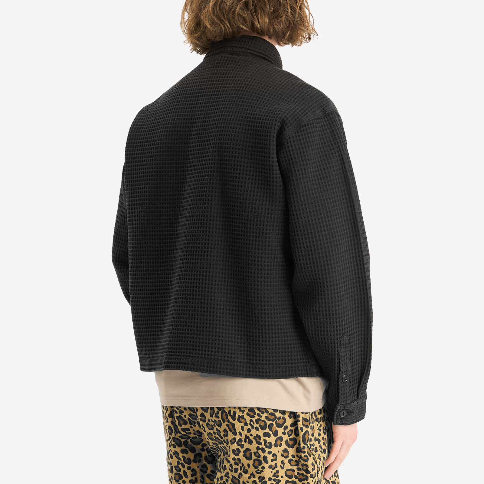 Brain Dead Waffle Button Front Overshirt