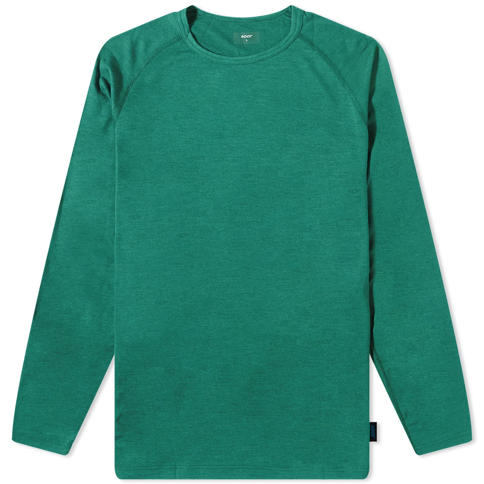 SOAR Long Sleeve Merino Silk Base Layer Green END.