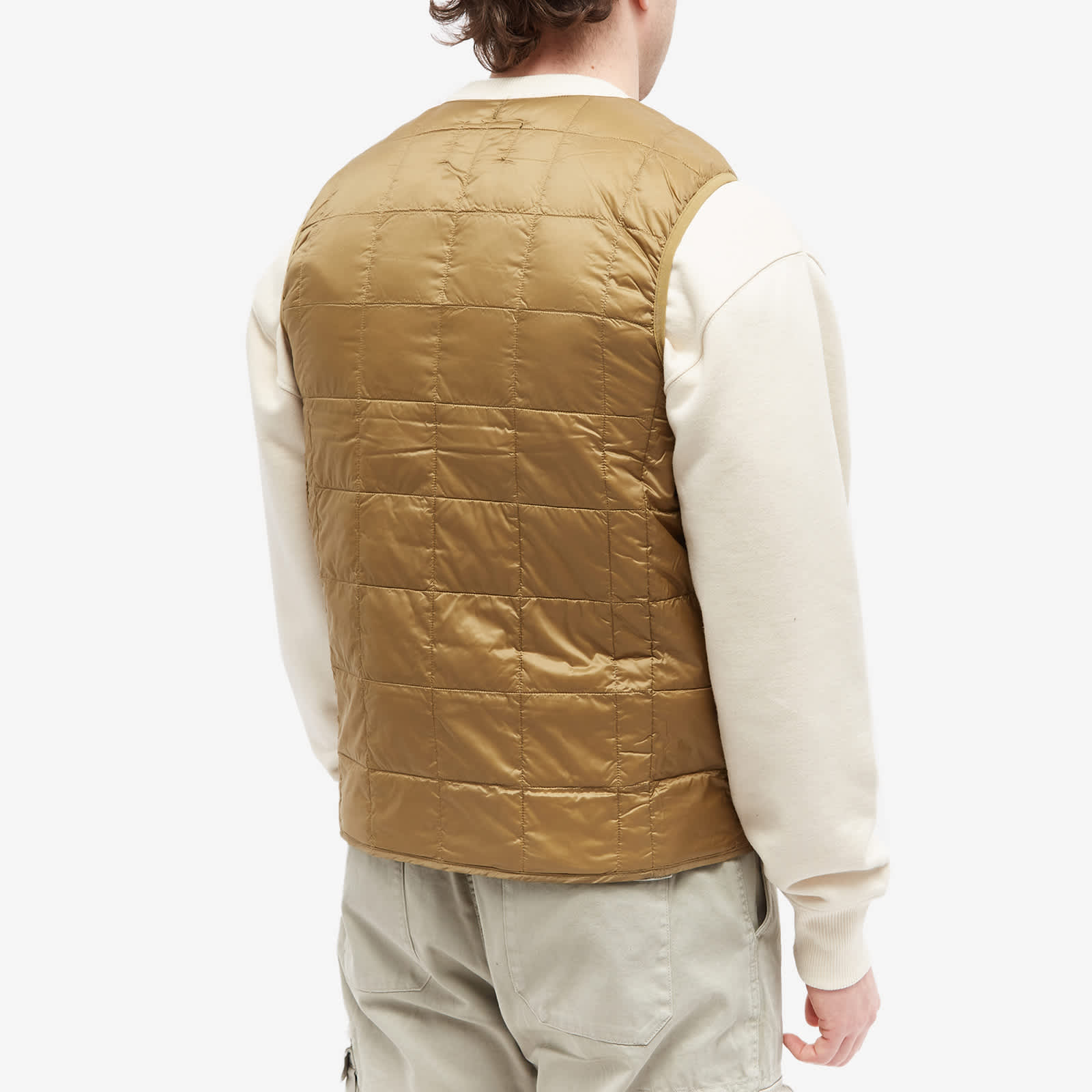 Taion Crew Neck Down Vest Beige END.
