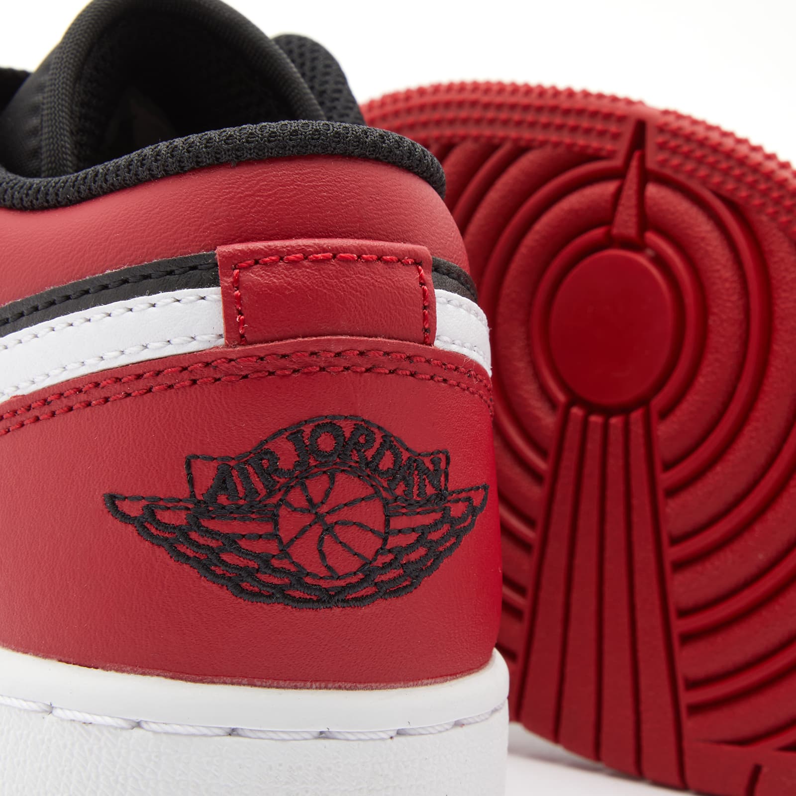 Air Jordan 1 Low BG - Black, Gym Red & White