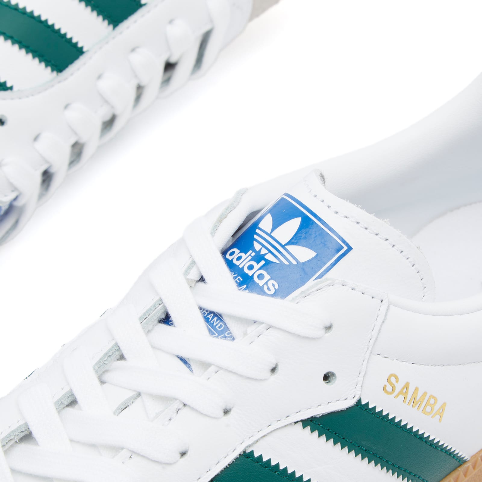 Adidas SAMBA OG - White, Collegiate Green & Gum 3