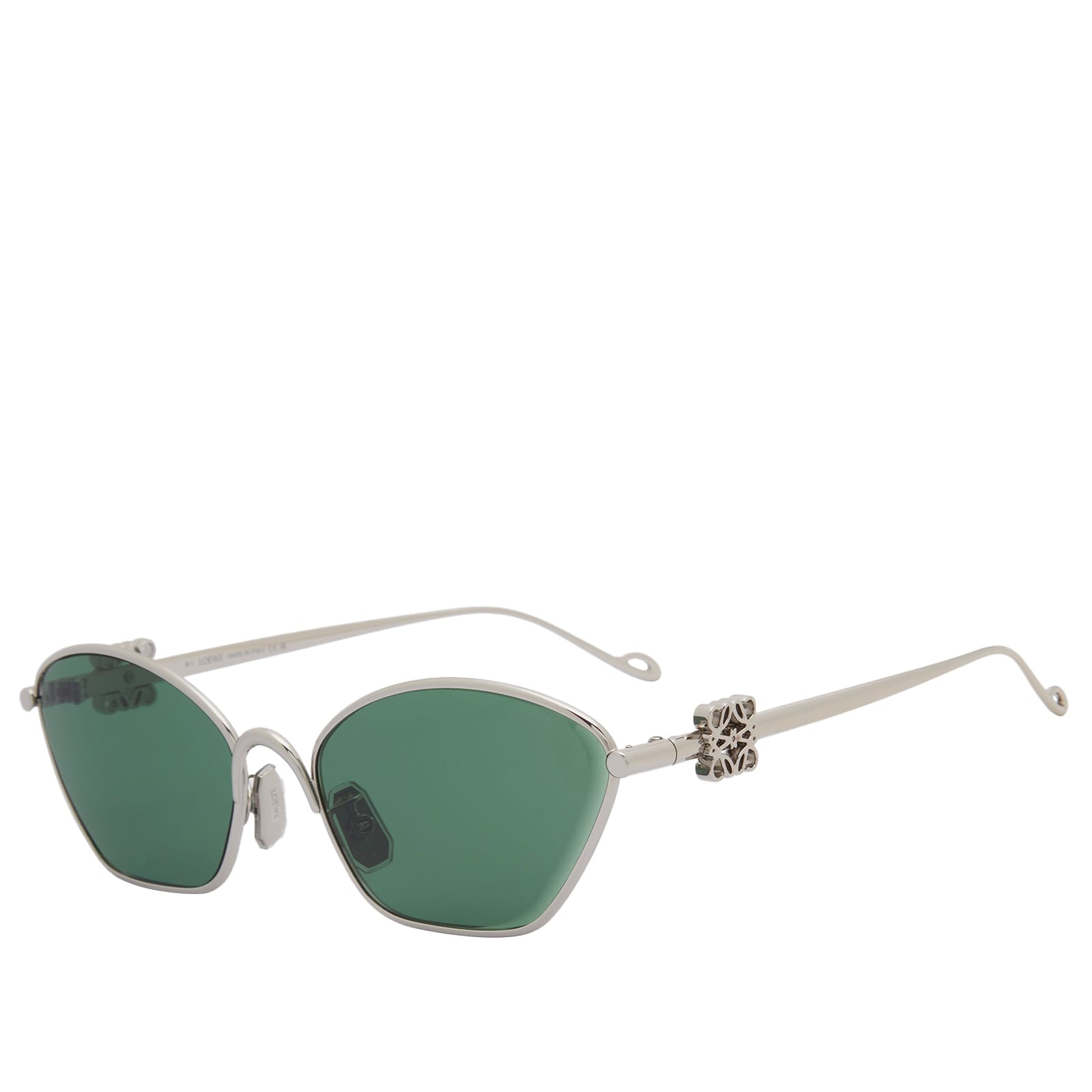 Loewe Eyewear Anagram Cat Eye Sunglasses - Silver