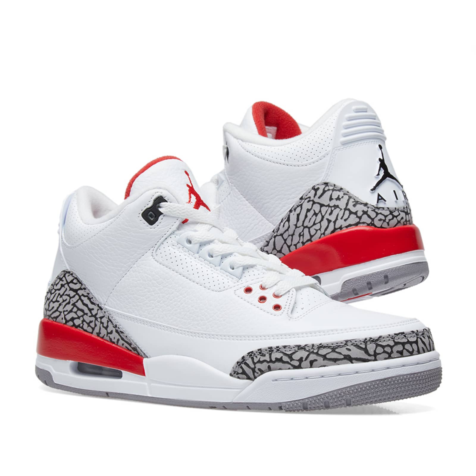 Air Jordan 3 Retro - White, Fire Red, Grey & Black