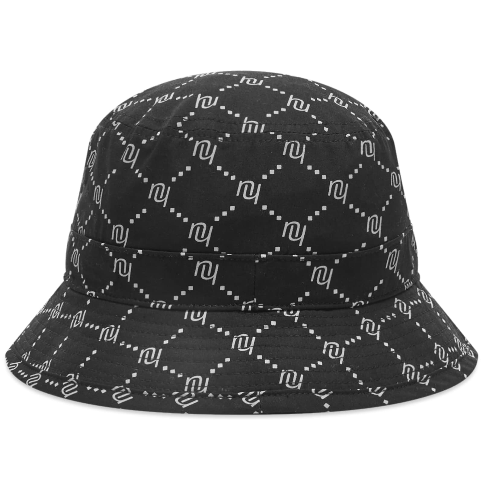 Neighborhood Monogram Bucket Hat Black END.