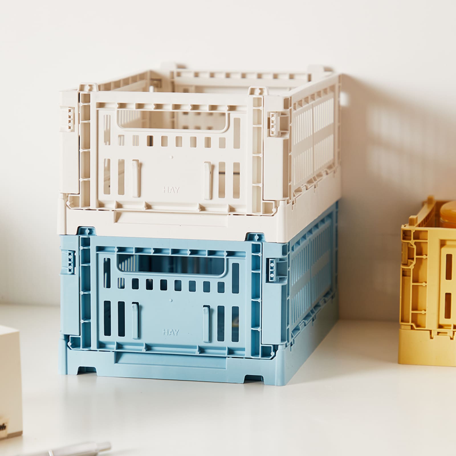HAY Small Recycled Colour Crate Off White END. (HK)
