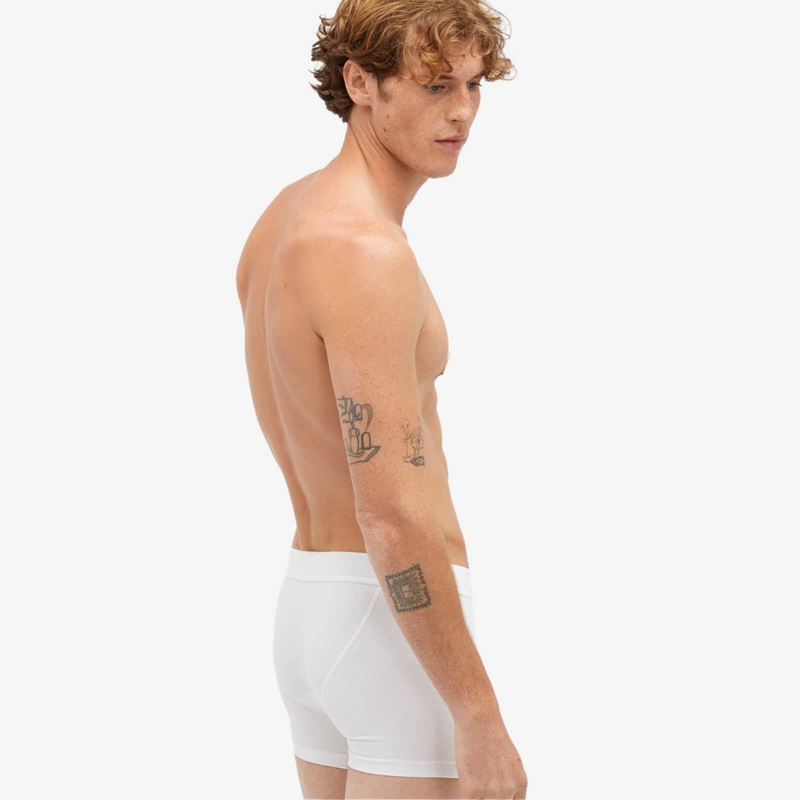 SKIMS Cotton Boxer Brief 3" 3Pack Chalk END. (US)