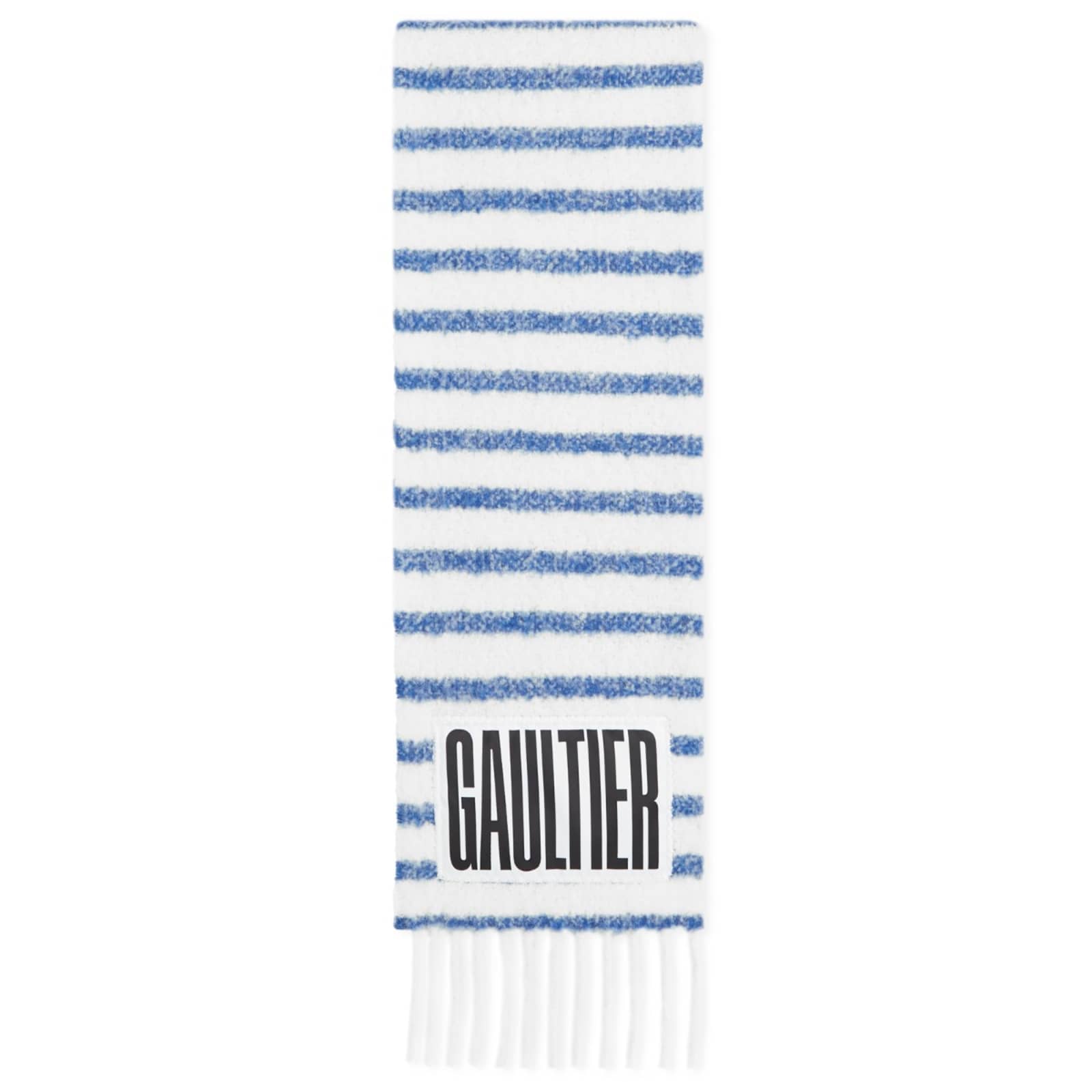 Jean Paul Gaultier Mohair Scarf - White & Blue