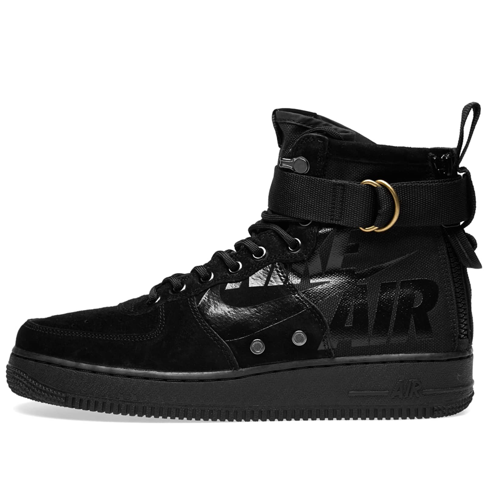 nike sf air force 1 high black dark grey
